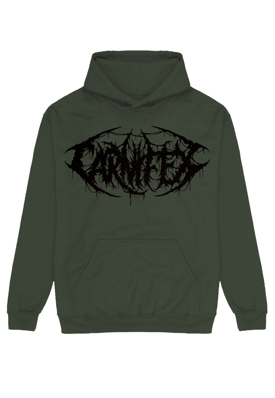 Carnifex - Defend Death Metal Military Green - Hoodie | Neutral-Image