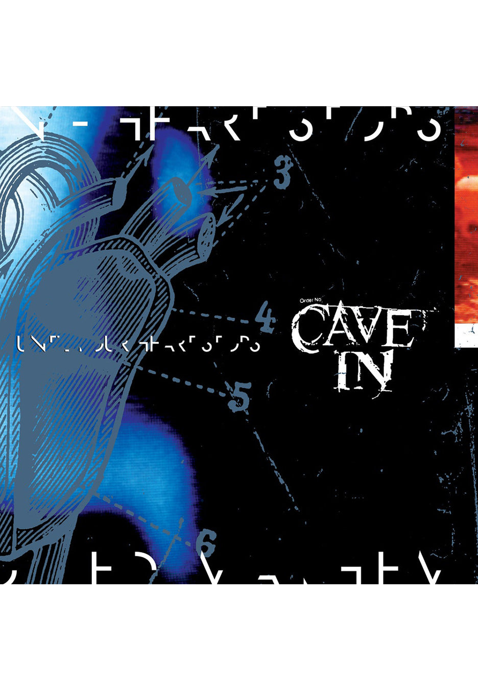 Cave In - Until Your Heart Stops Black/White/Blue Tri Color Merge w/ White/Red/Aqua Blue - Splattered 4 Vinyl | Neutral-Image