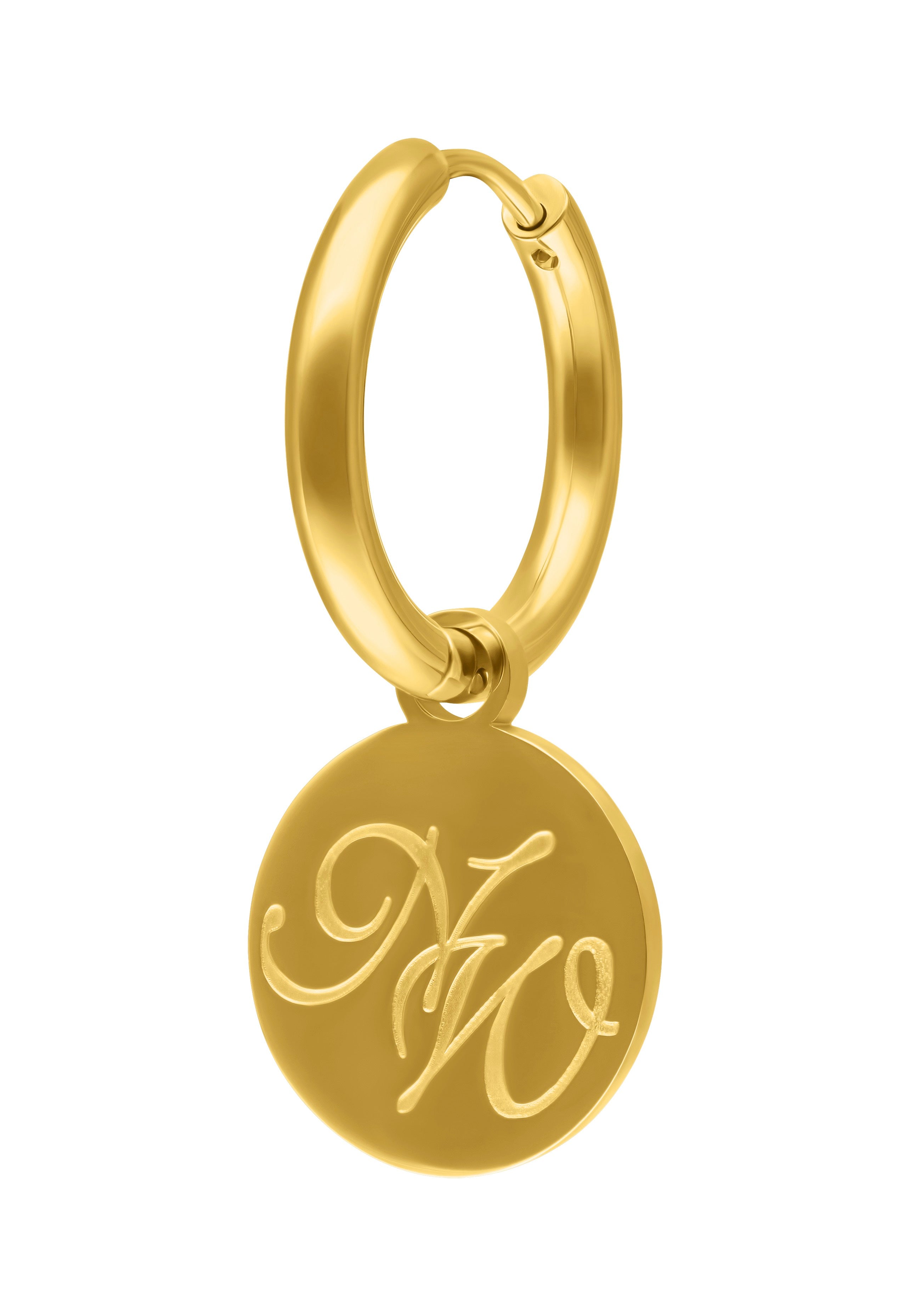 Wildcat x Nightwish - Little Hoops Coin Logo Gold - Earrings | Neutral-Image