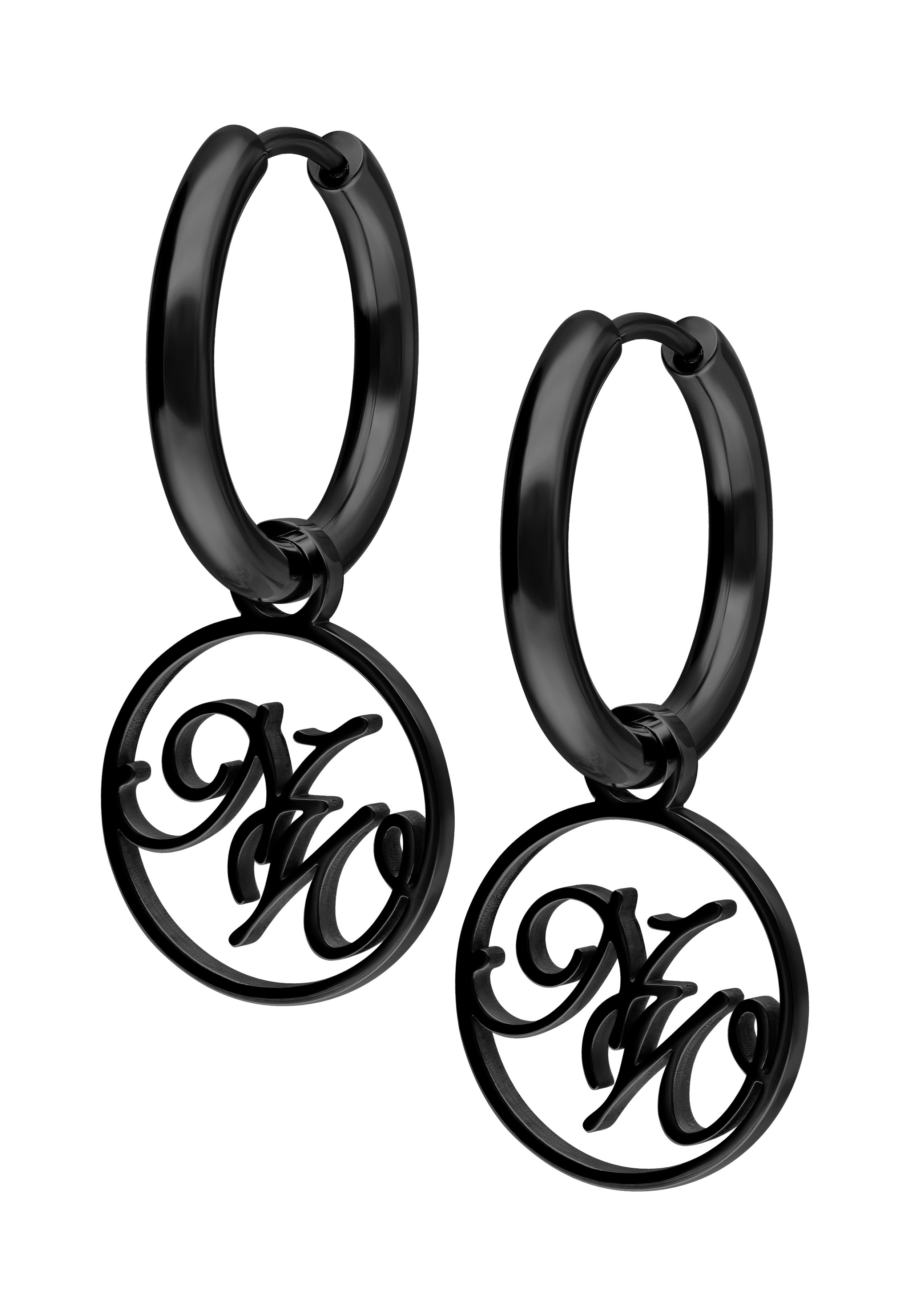 Wildcat x Nightwish - Little Cutted Hoops Black - Earrings | Neutral-Image