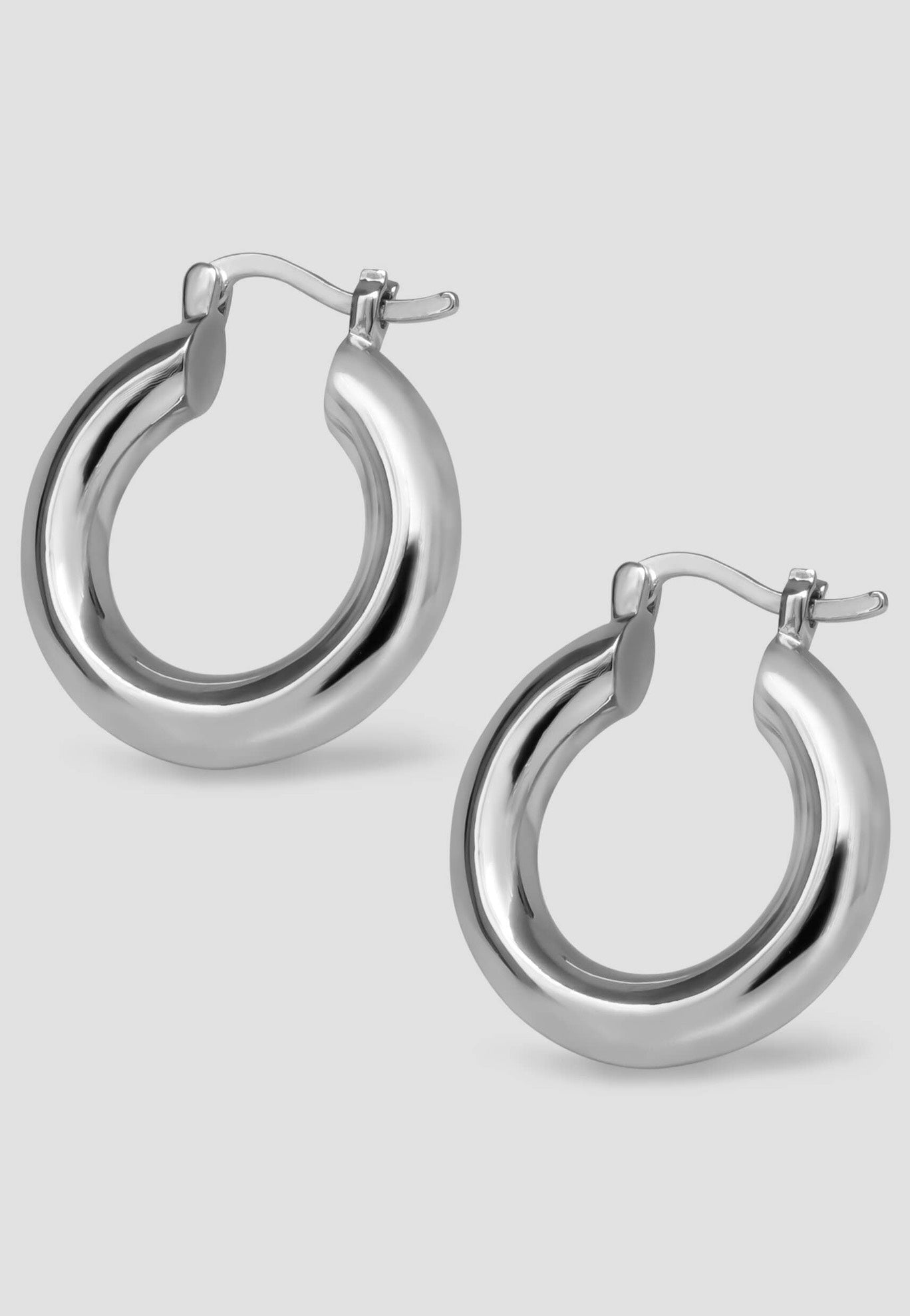 Ask & Embla - Classic Halo Silver - Earrings | Neutral-Image