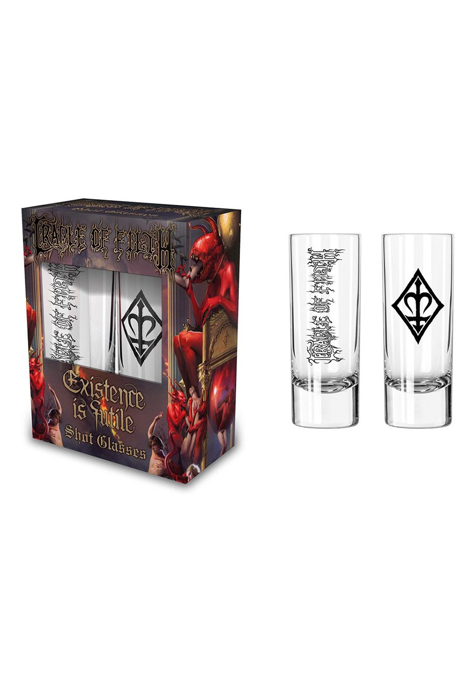 Cradle Of Filth - Existence Is Futile Shot - Glasses | Neutral-Image