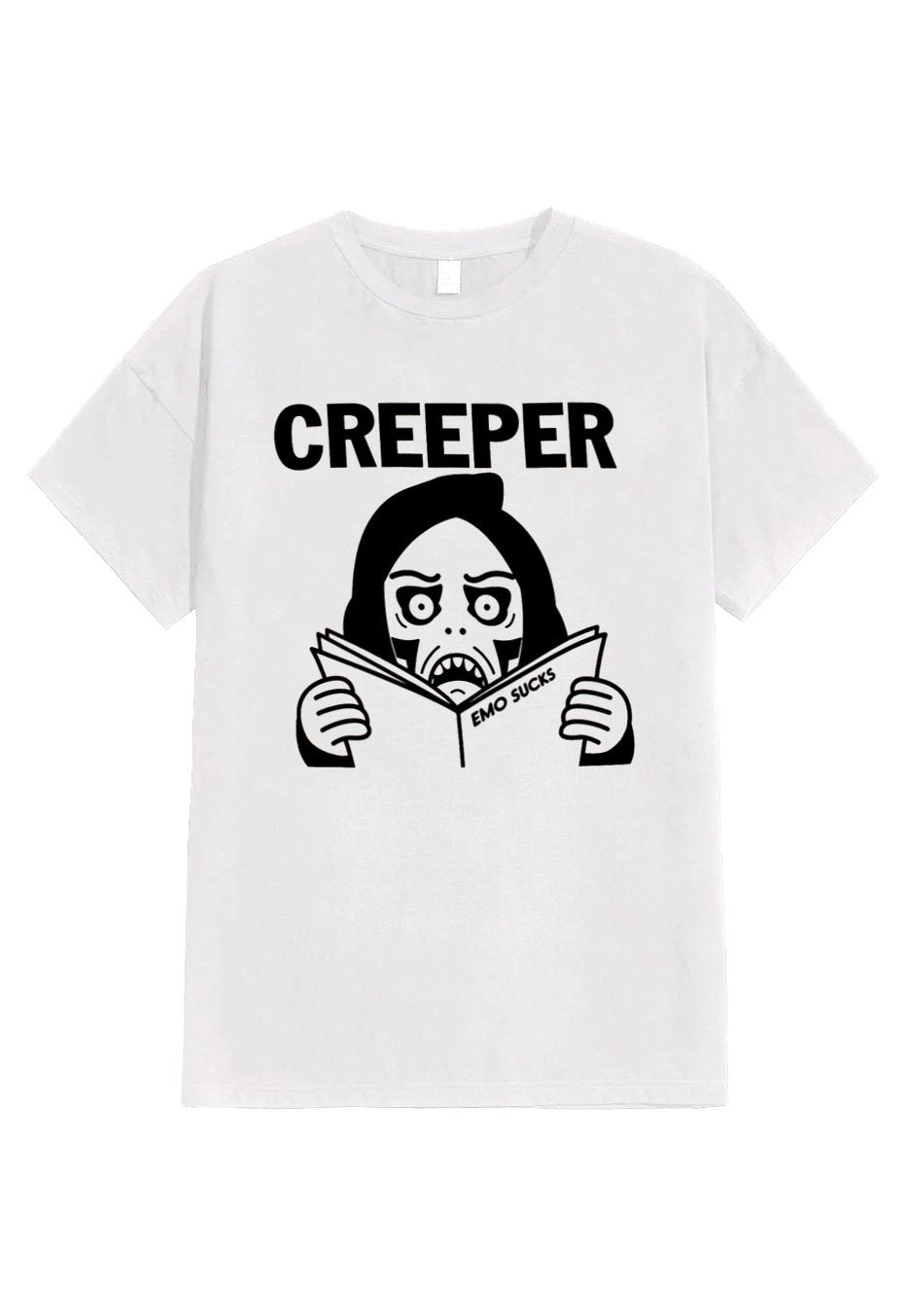 Creeper - Emo Sux White - T-Shirt | Neutral-Image