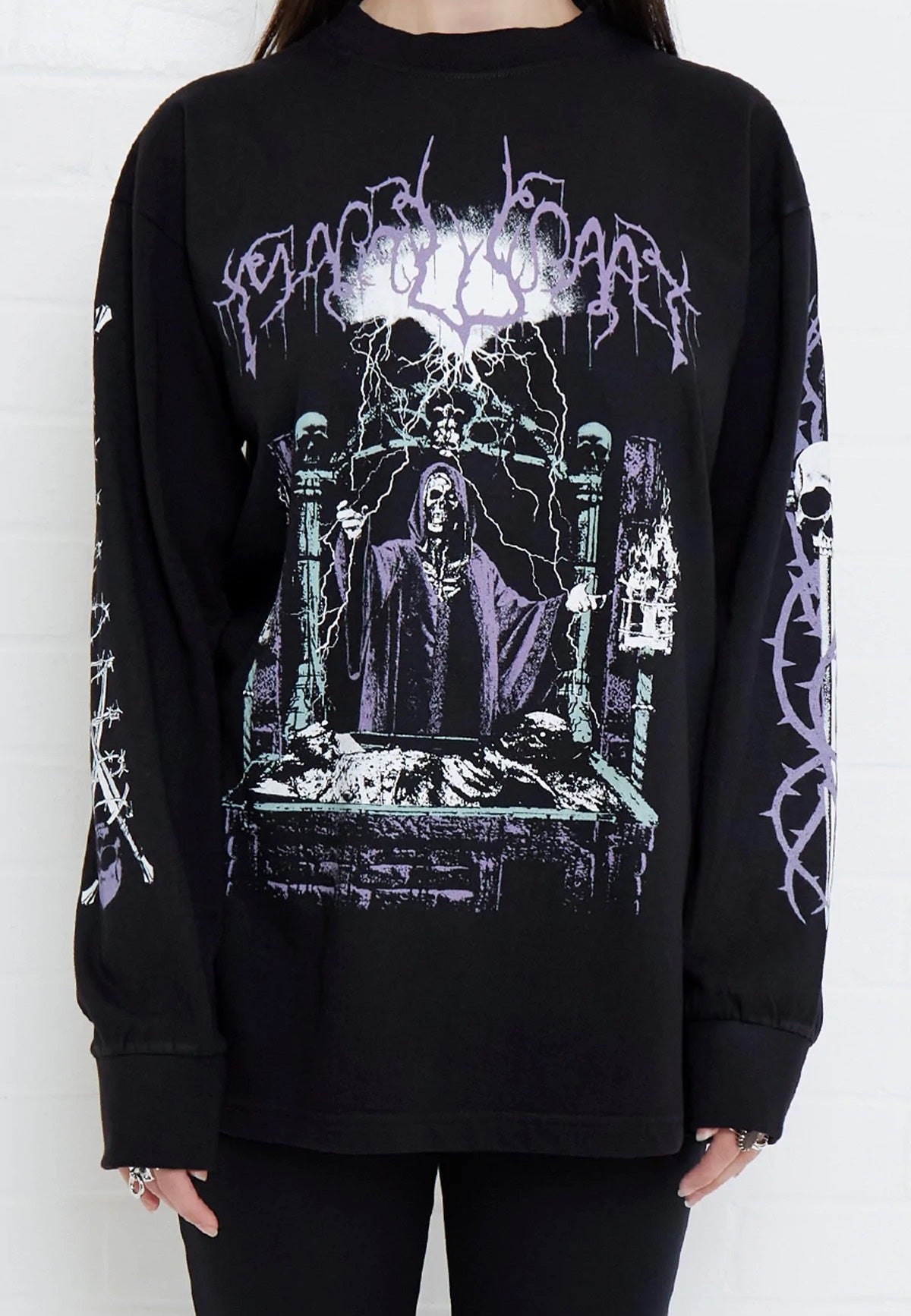 Mary Wyatt - Crypt Wizard Black - Longsleeve | Women-Image