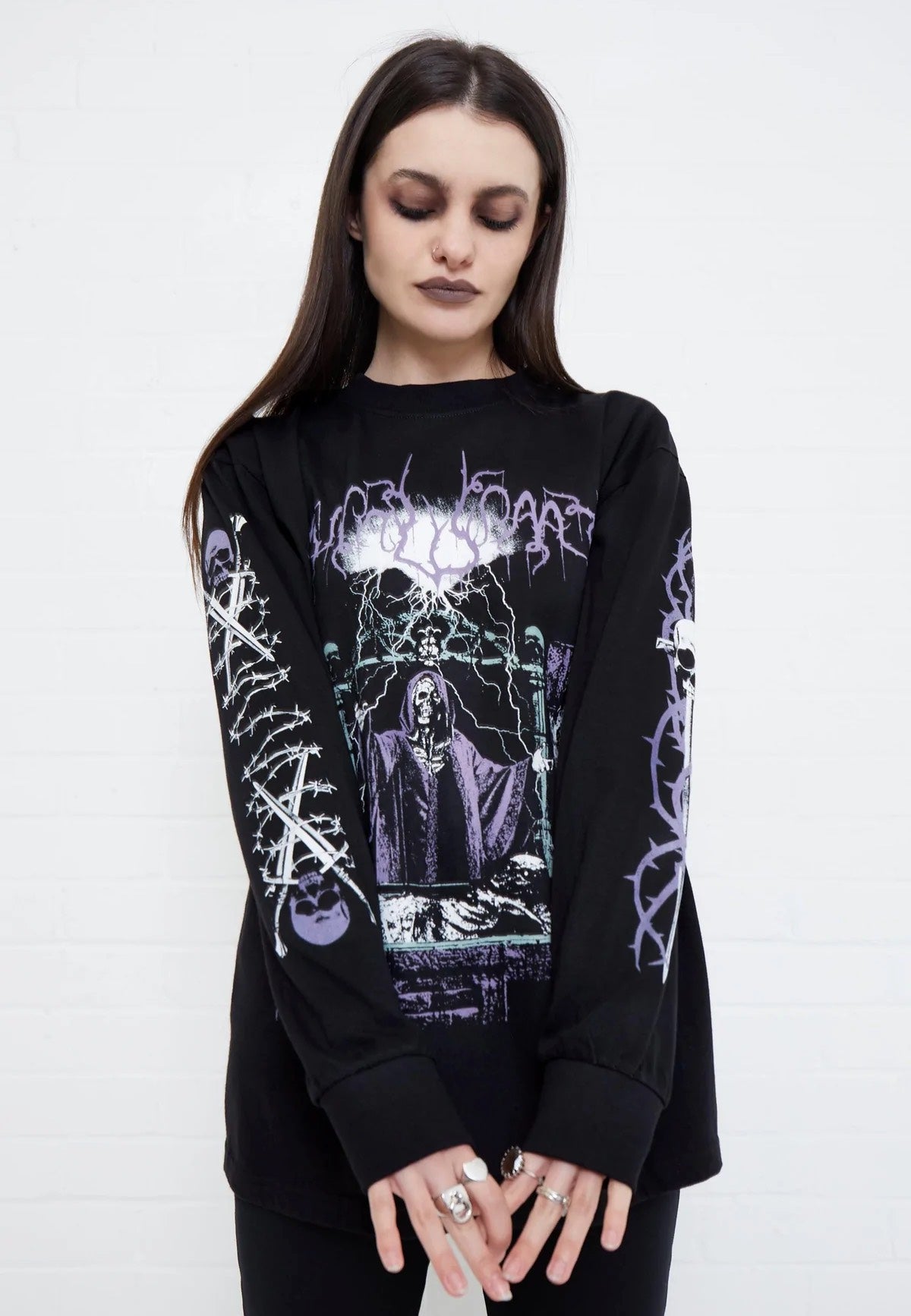 Mary Wyatt - Crypt Wizard Black - Longsleeve | Women-Image