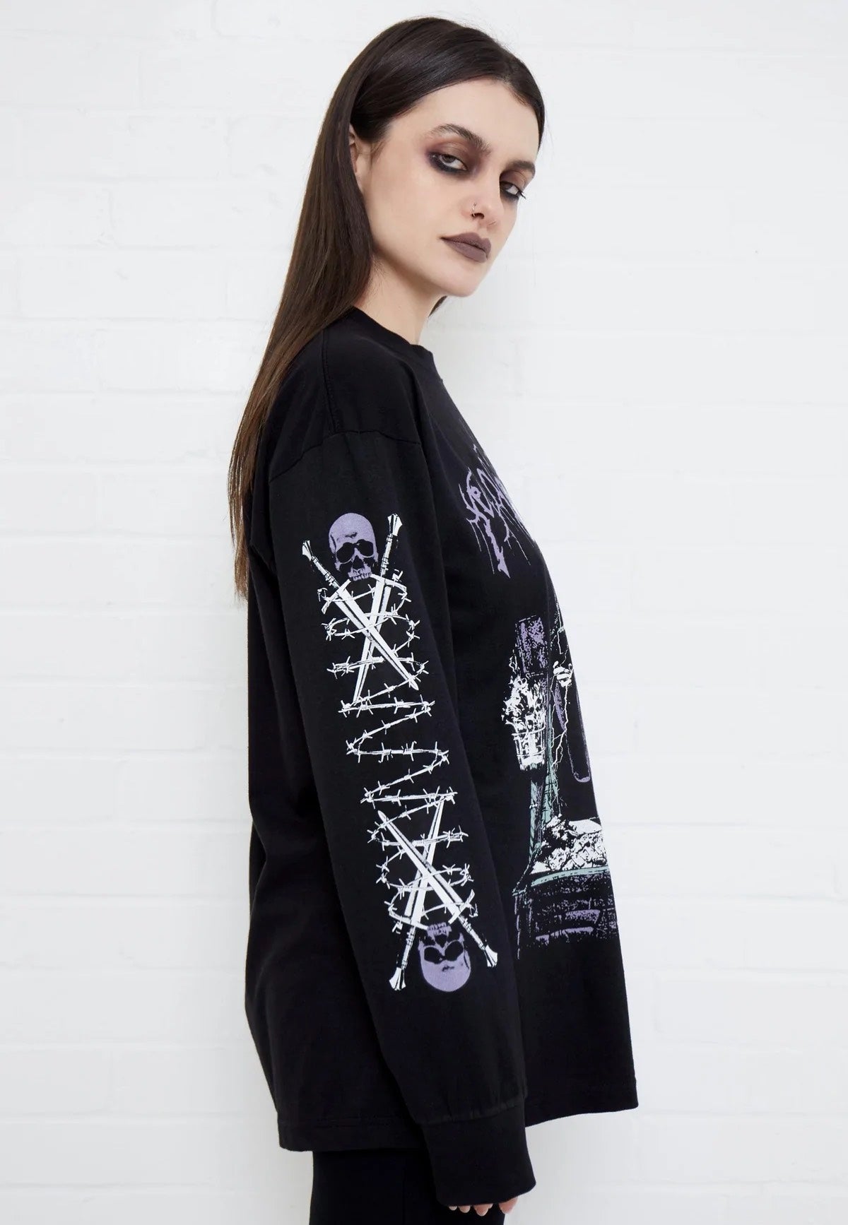 Mary Wyatt - Crypt Wizard Black - Longsleeve | Women-Image