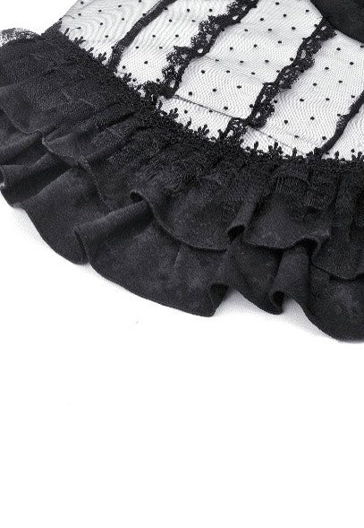 Dark In Love - Gothic Lace See Through Black - Top | Women-Image