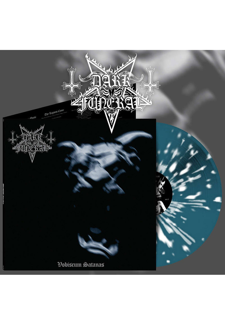 Dark Funeral - Vobiscum Satanas Blue/White - Splattered Vinyl | Neutral-Image