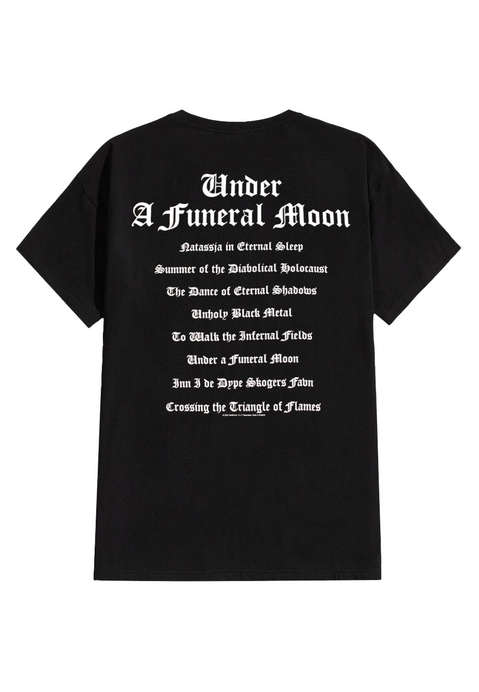 Darkthrone - Under A Funeral Moon / Album - T-Shirt | Neutral-Image