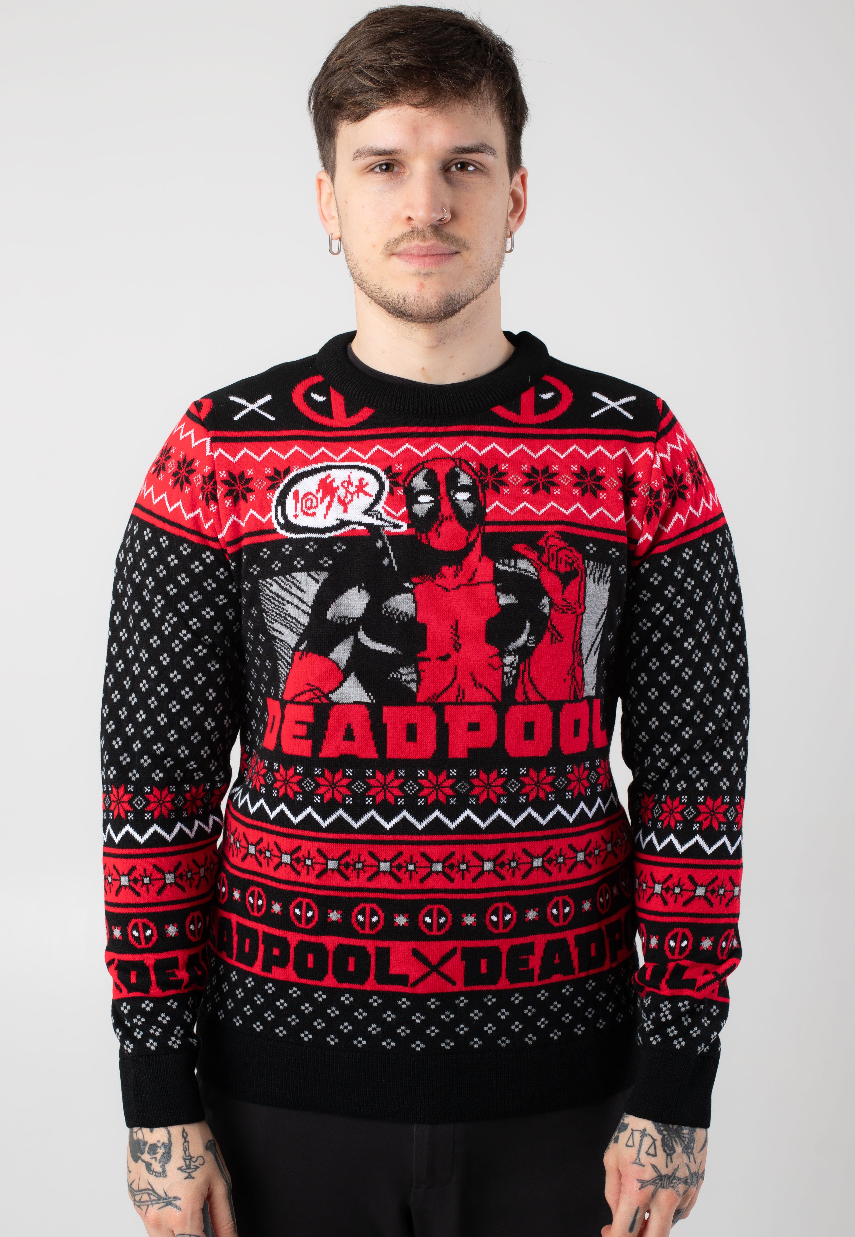 Deadpool - Show Off Xmas Knit - Pullover | Men-Image