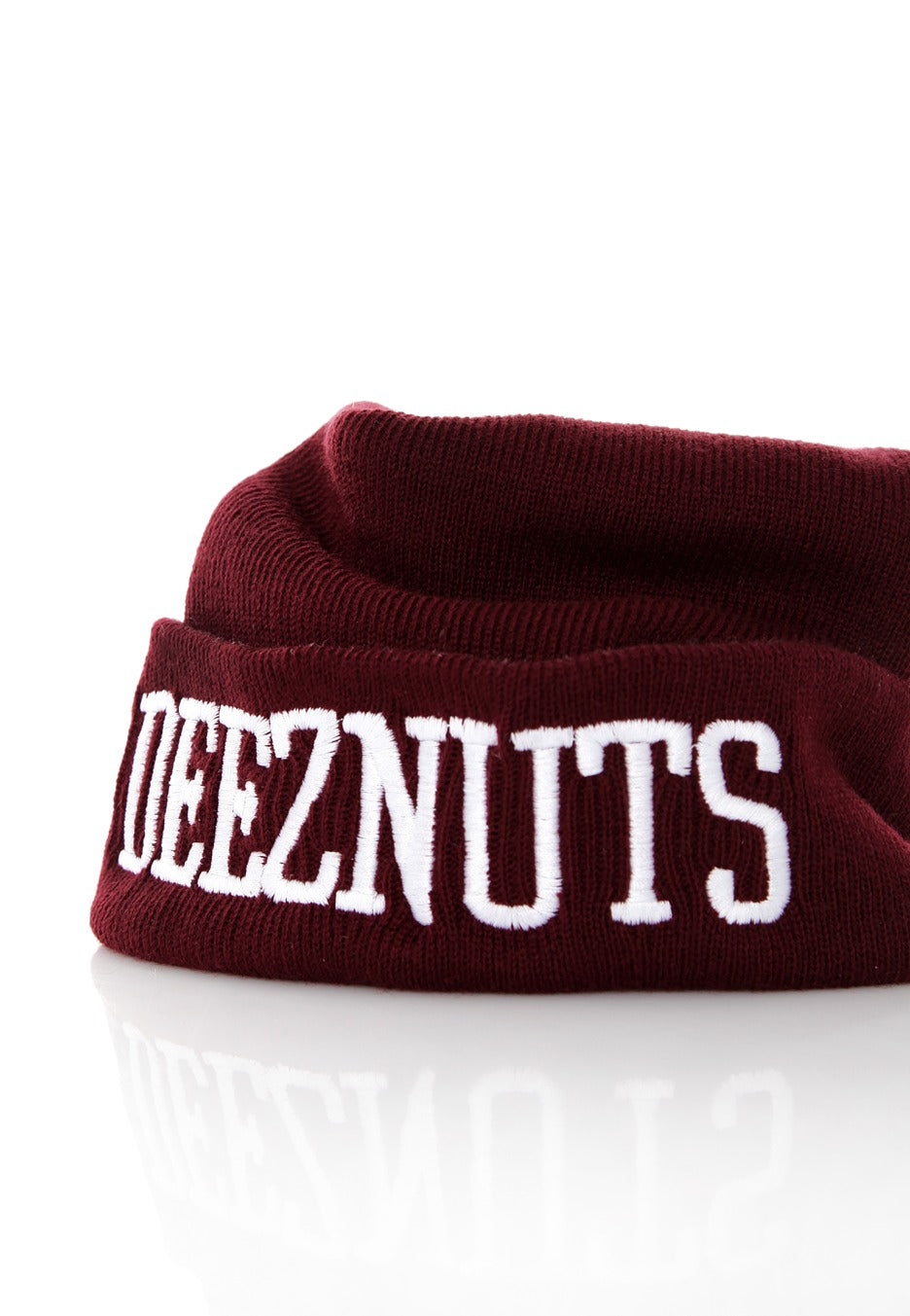 Deez Nuts - Logo Premium Burgundy - Long Beanie | Neutral-Image