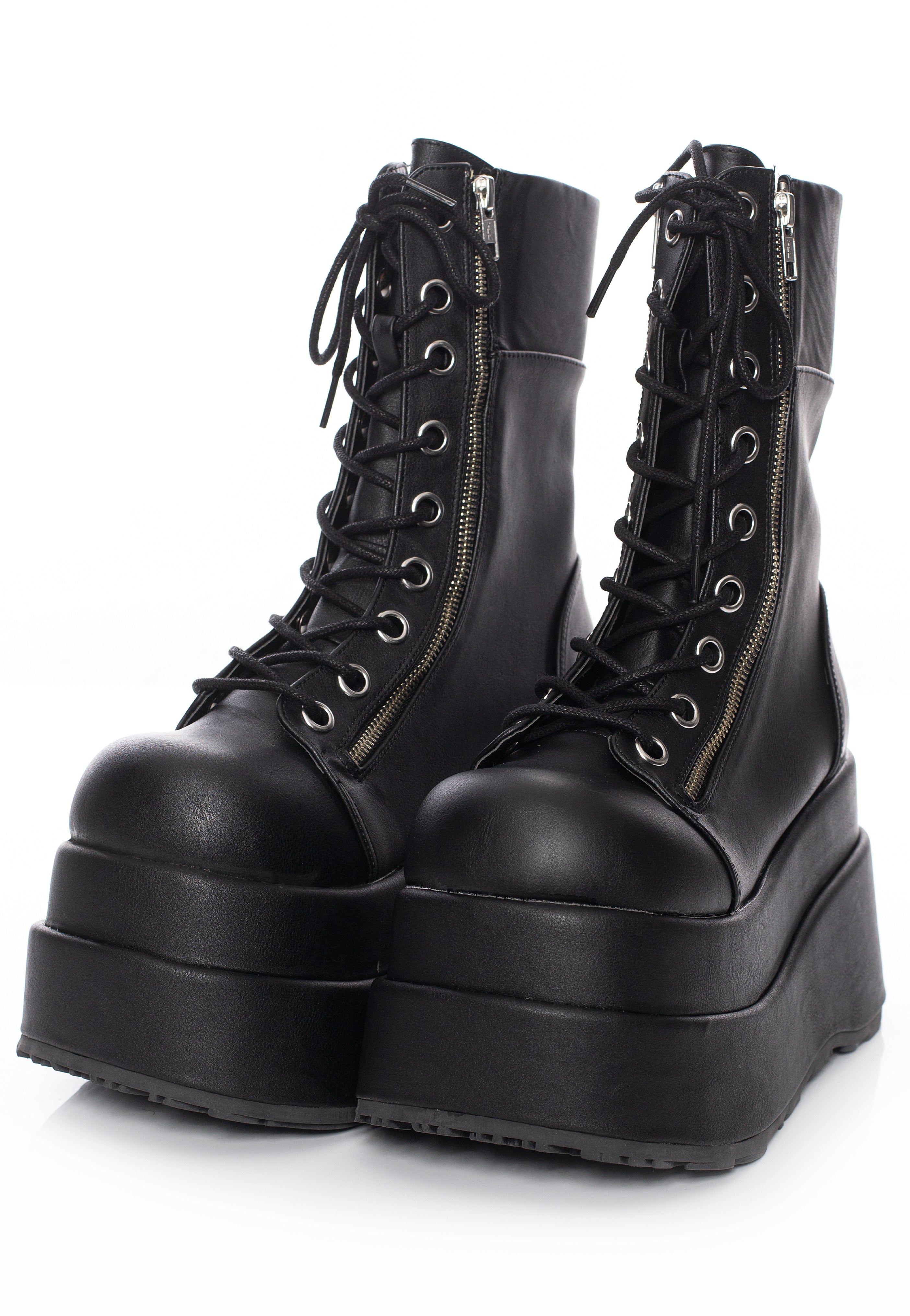 DemoniaCult - Bear 265 Black Vegan Leather - Girl Shoes | Nuclear 