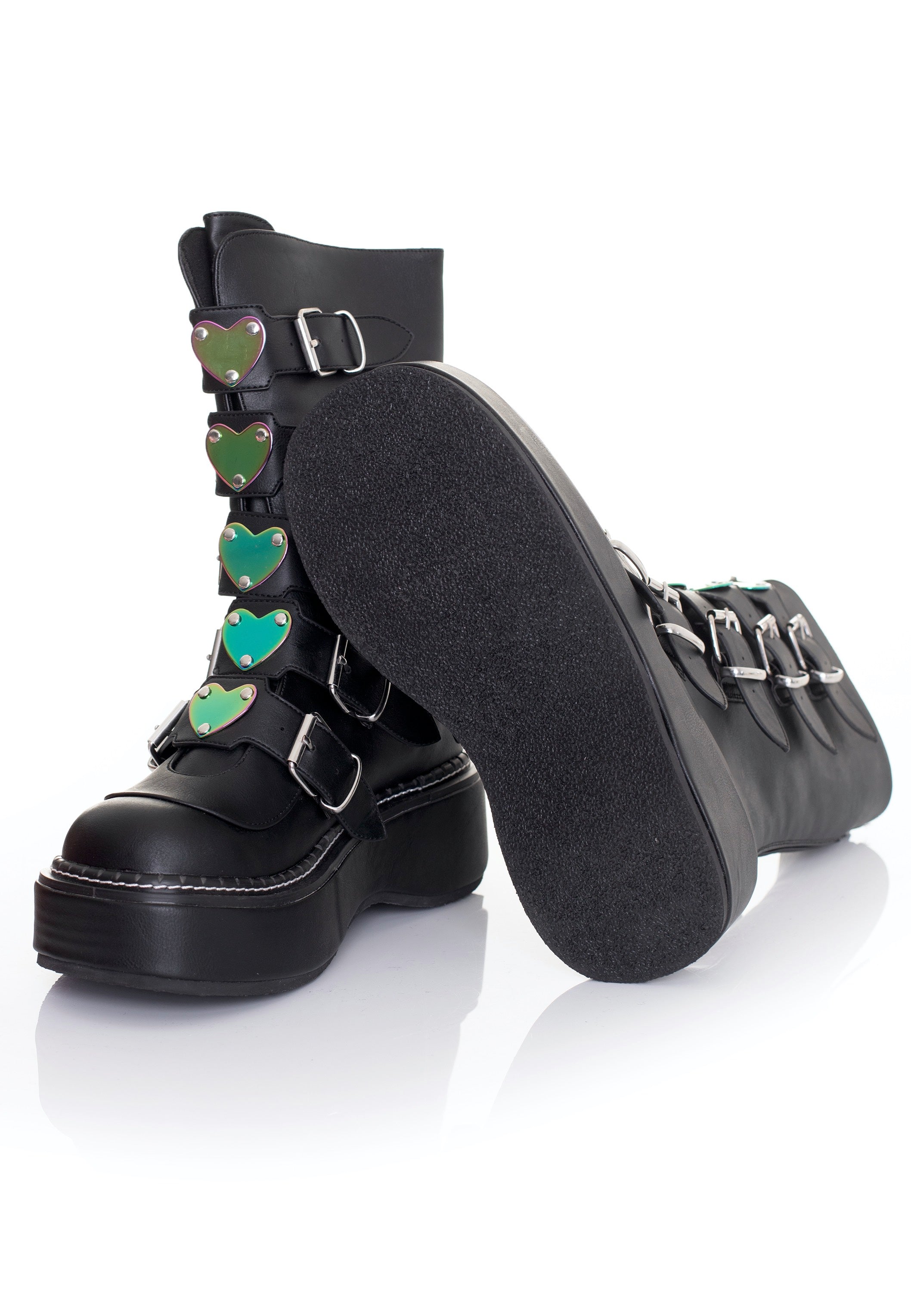 DemoniaCult - Emily 330 Vegan Leather Black - Girl Shoes | Women-Image