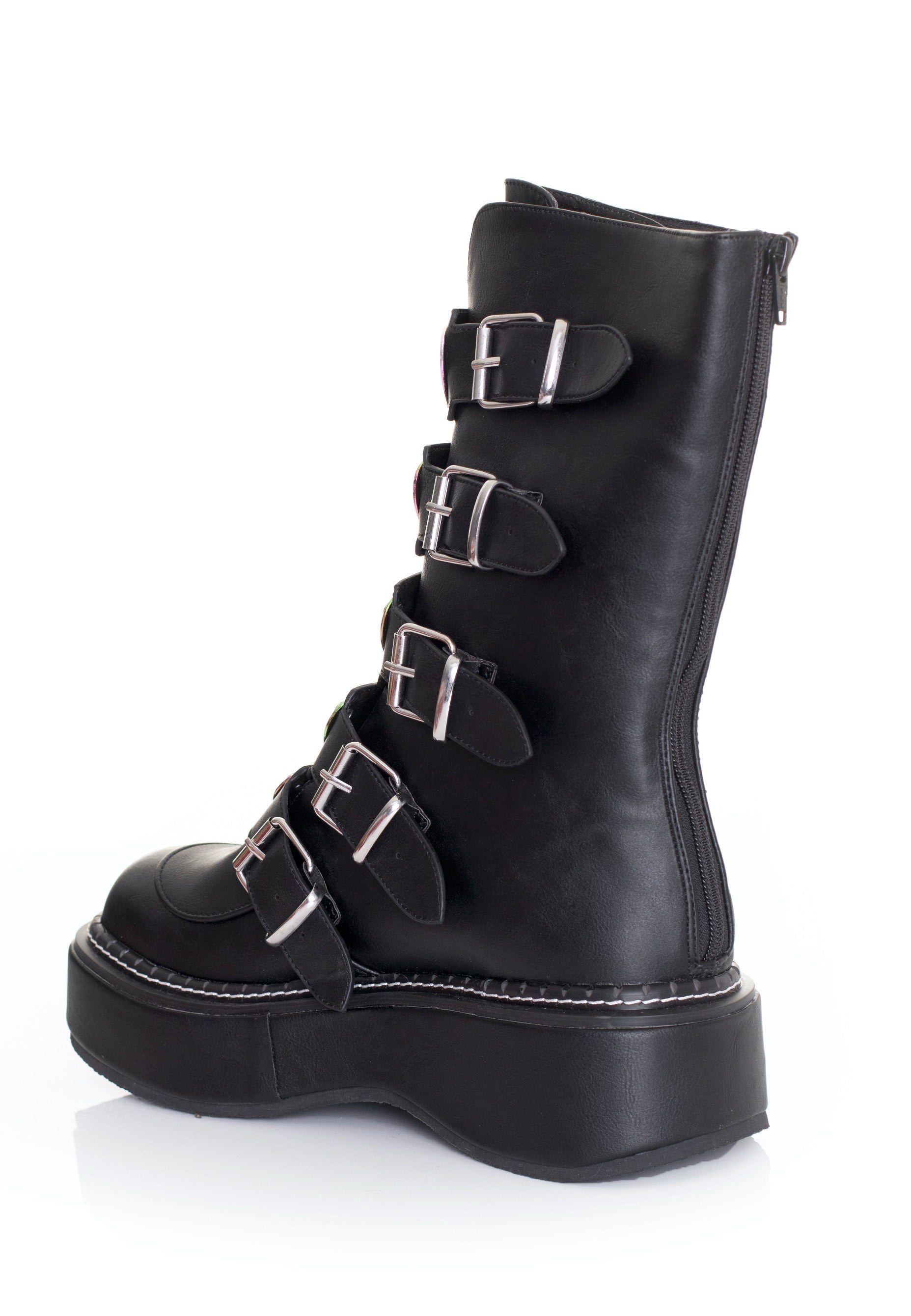 DemoniaCult - Emily 330 Vegan Leather Black - Girl Shoes | Women-Image