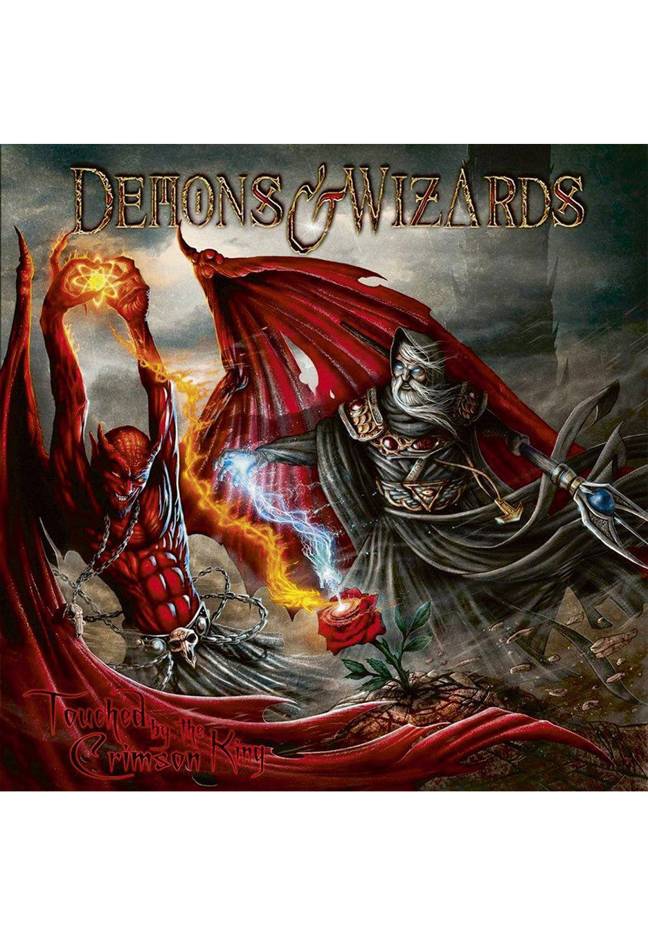 Demons & Wizards - Touched By The Crimson King Silver/Black - Marbled 2 Vinyl | Neutral-Image