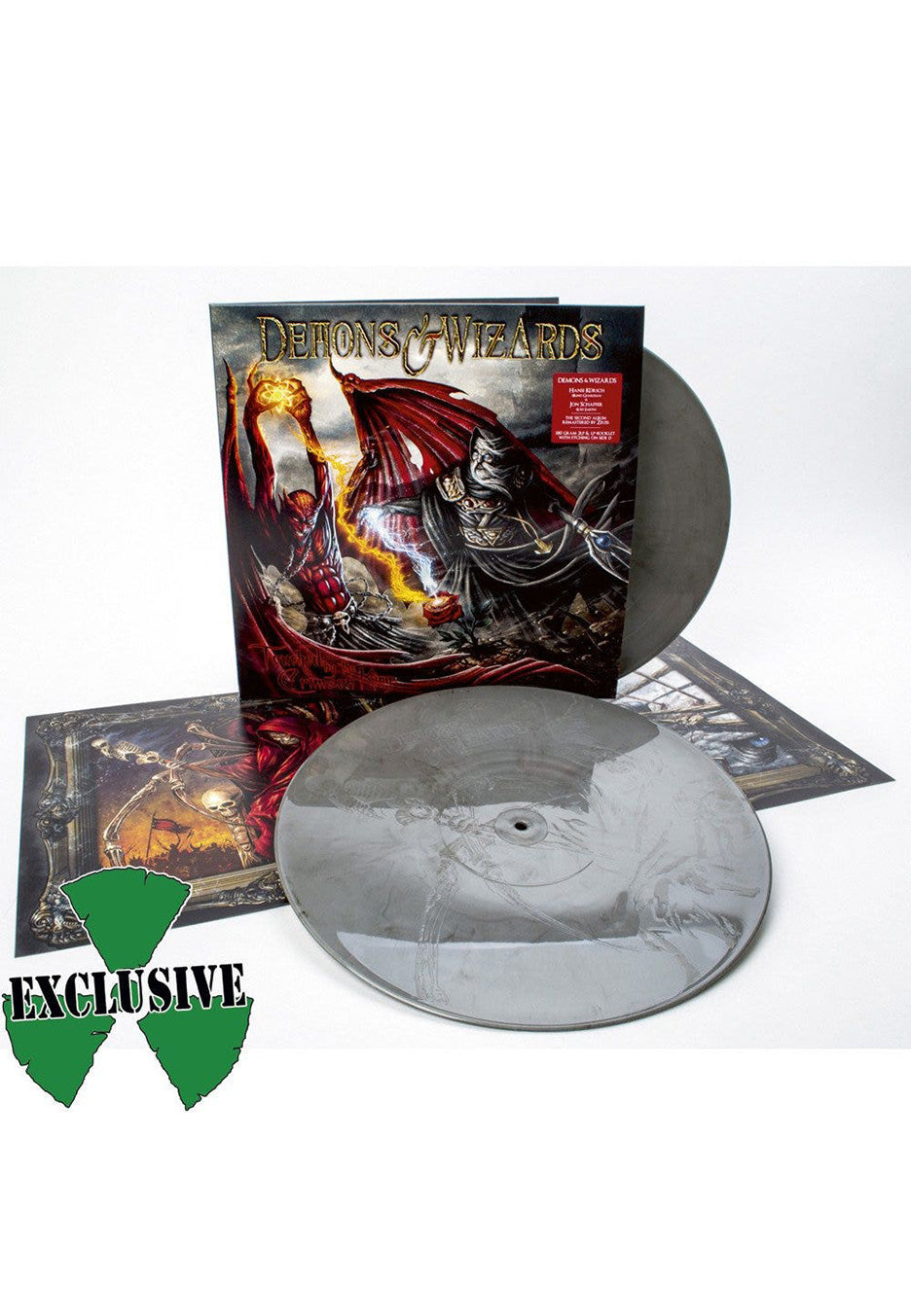 Demons & Wizards - Touched By The Crimson King Silver/Black - Marbled 2 Vinyl | Neutral-Image