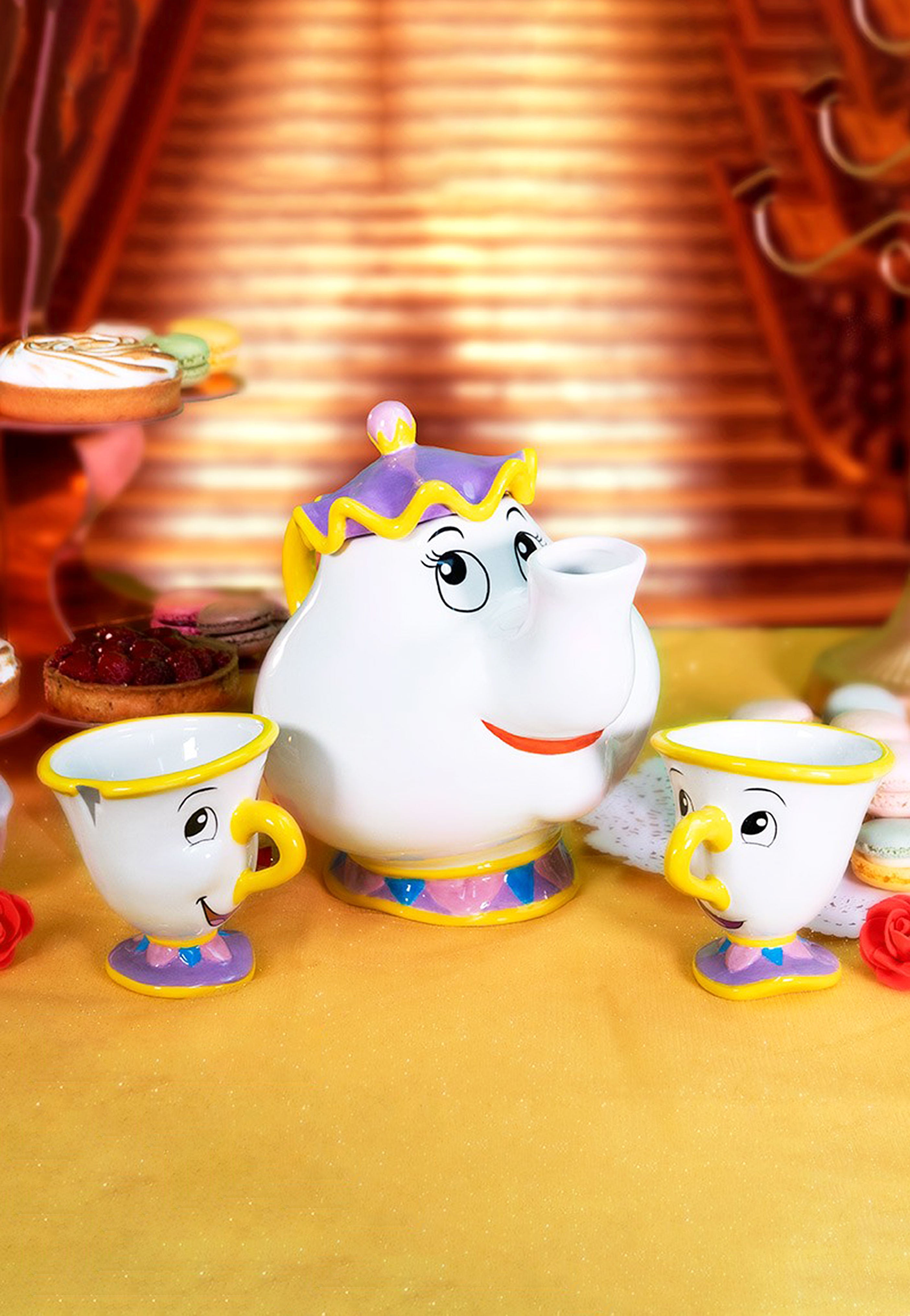 The Beauty And The Beast - Mrs. Potts And Chip - Teapot Set | Neutral-Image