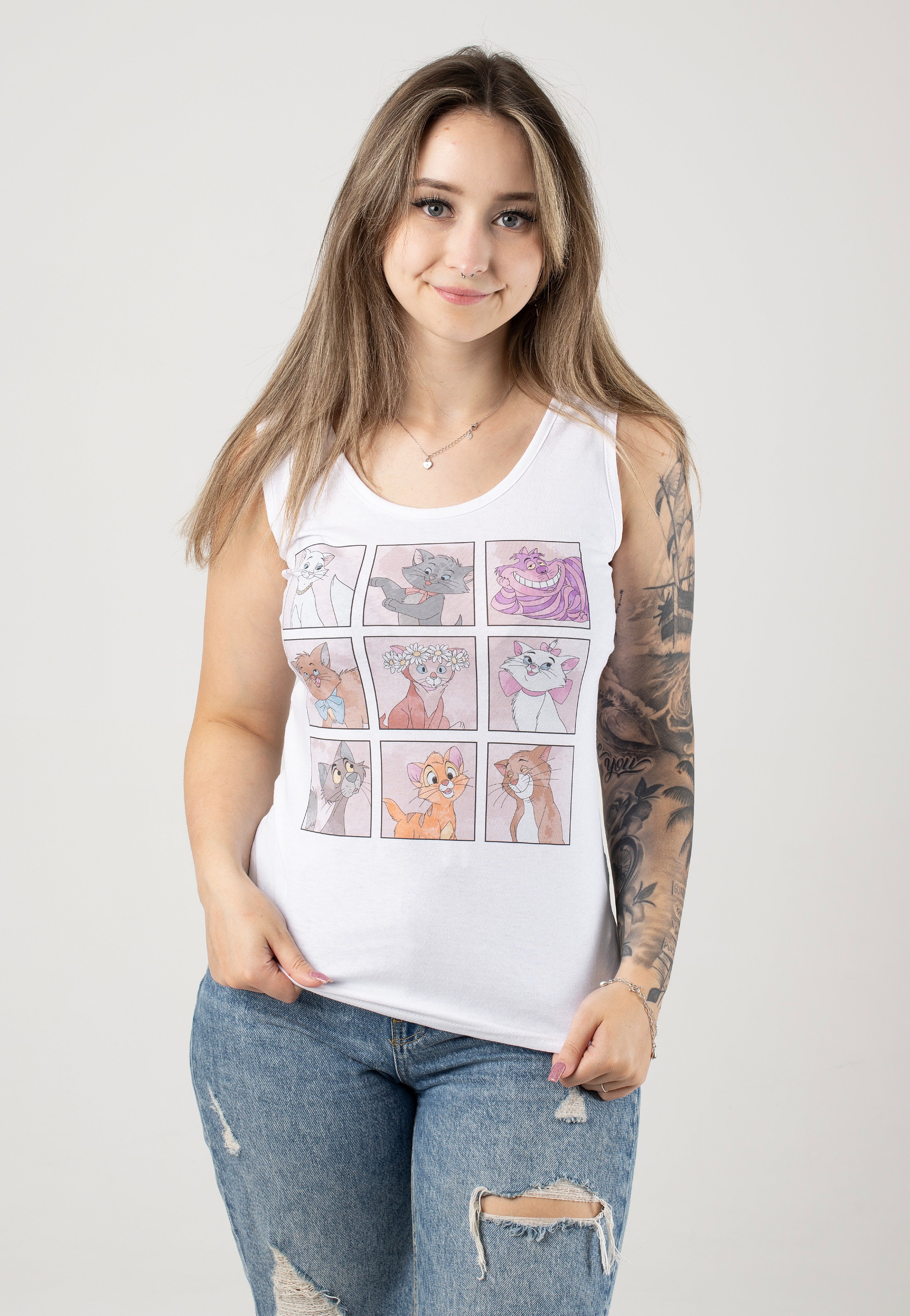 Disney - Kitties White - Tank | Women-Image