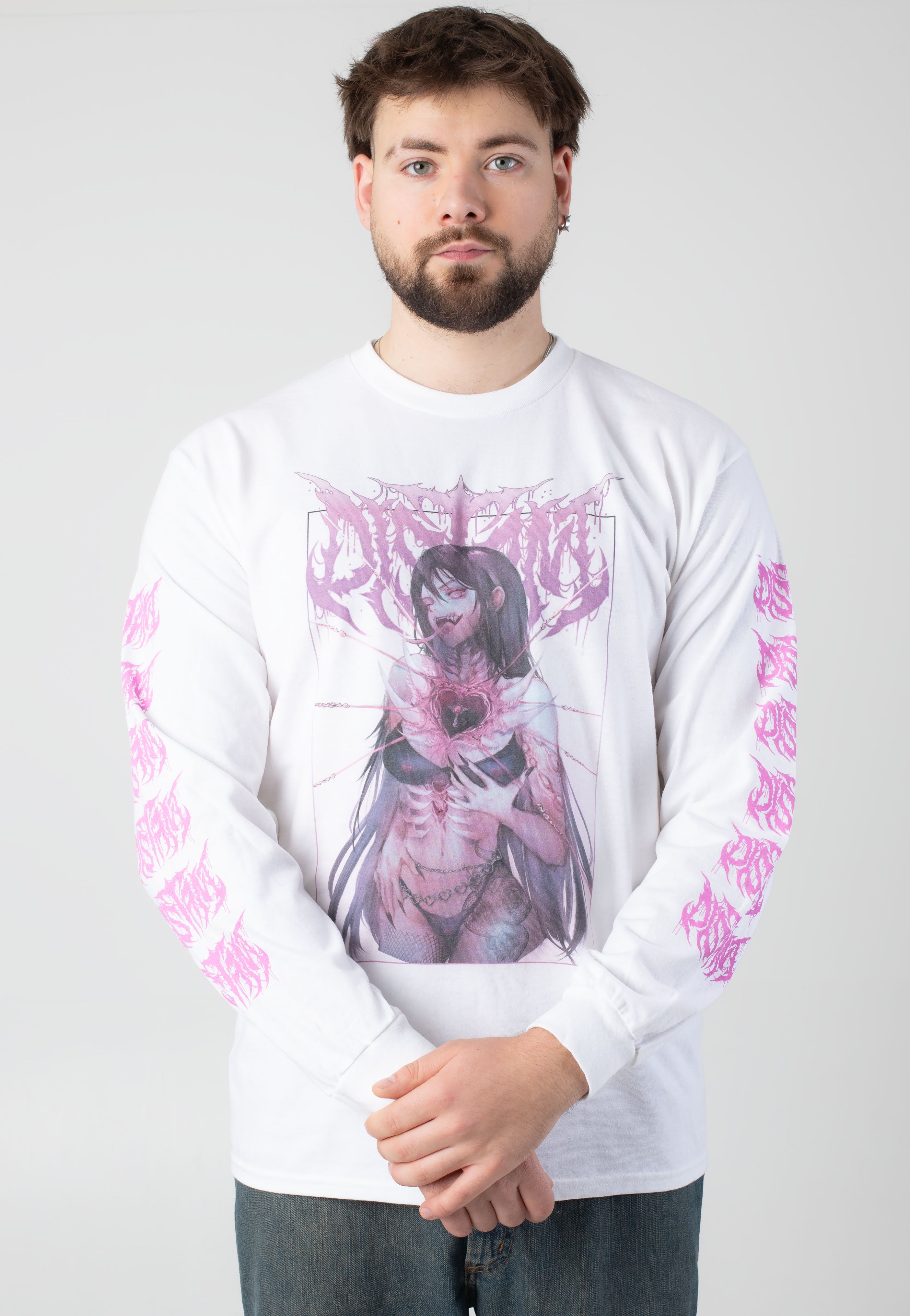 Distant - Daath White - Longsleeve | Men-Image