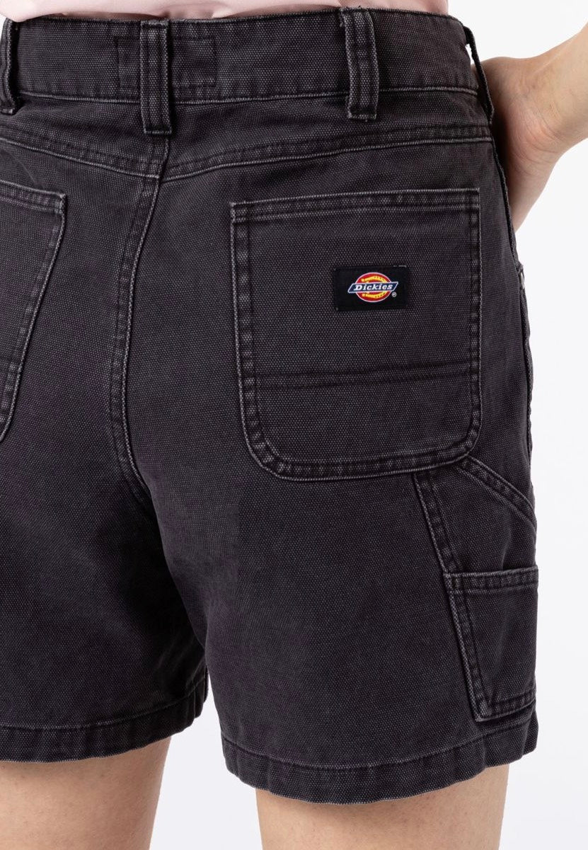 Dickies - W Duck Canvas Stone Washed Black - Shorts | Women-Image