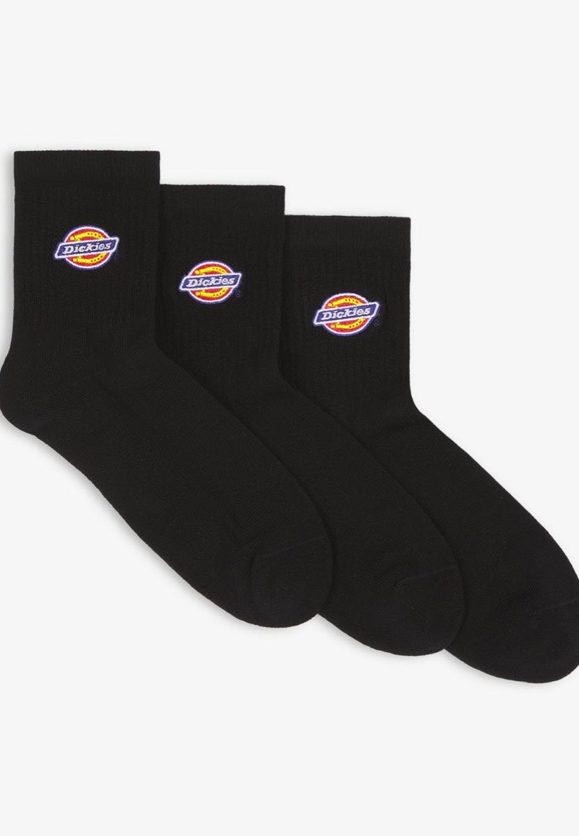 Dickies - Valley Grove Mid Black - Socks | Neutral-Image