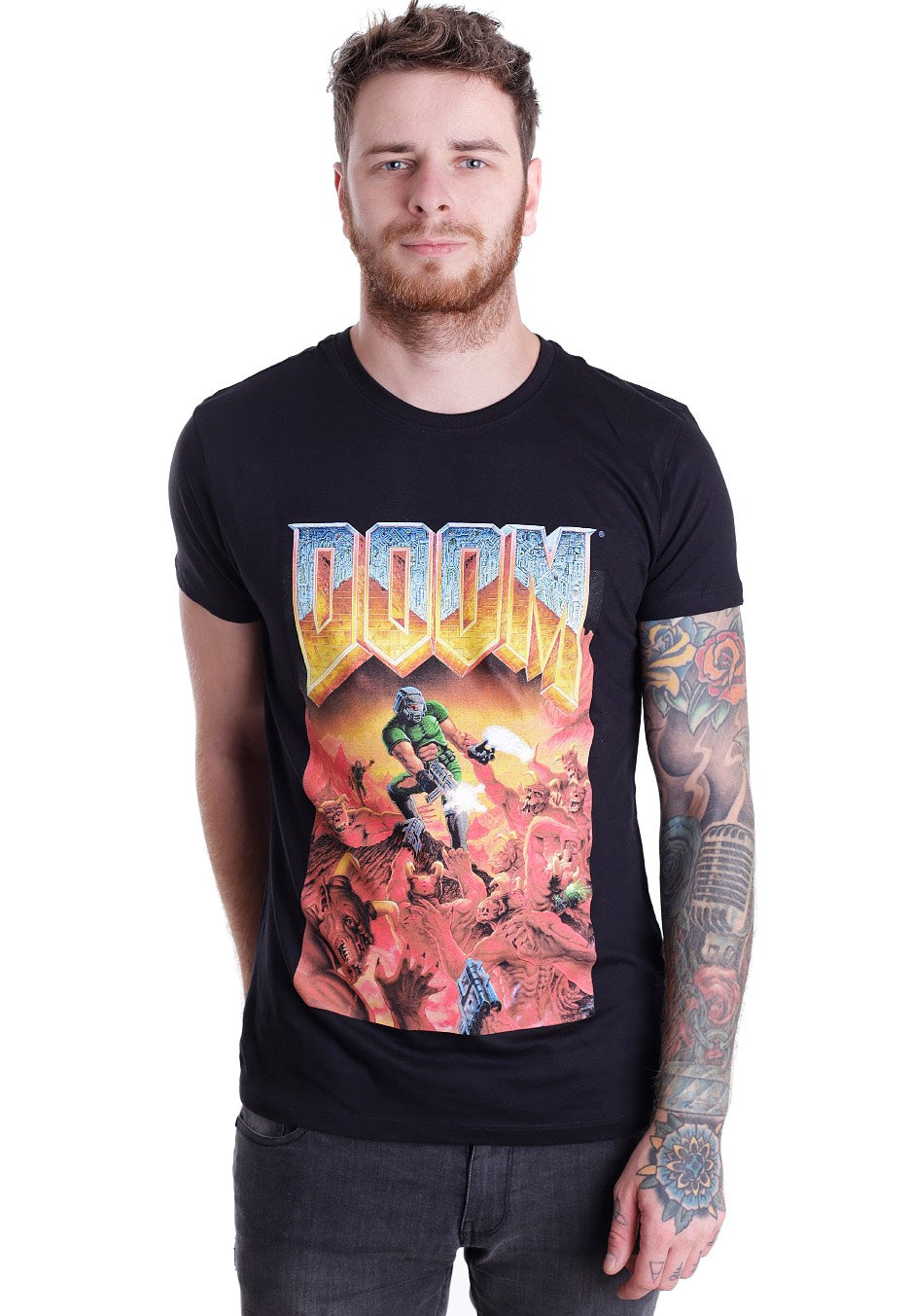 Doom - Classic Box Art - T-Shirt | Men-Image