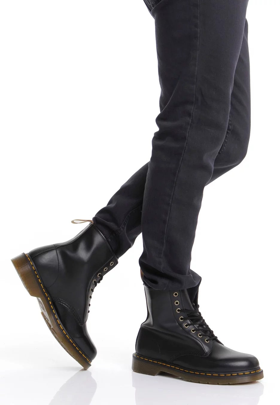 Dr. Martens - Vegan 1460 Black Felix Rub Off - Shoes | Men-Image