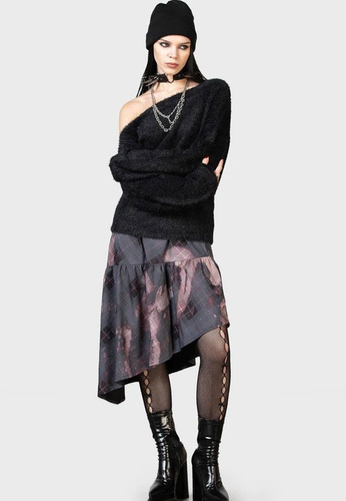 Killstar - Dryour Crop Black - Sweater | Women-Image