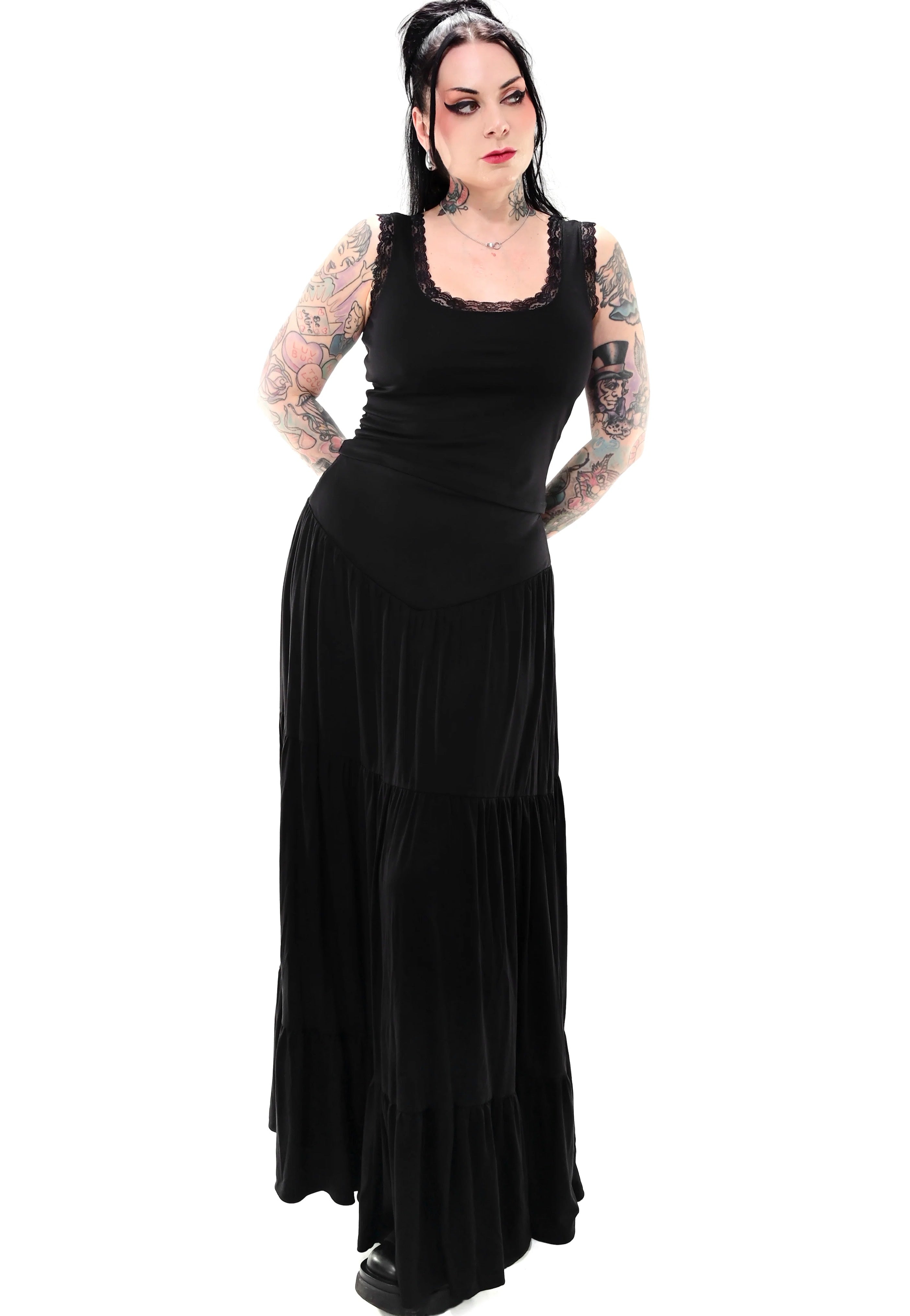 Foxblood - Savannah Maxi Black - Skirt | Women-Image