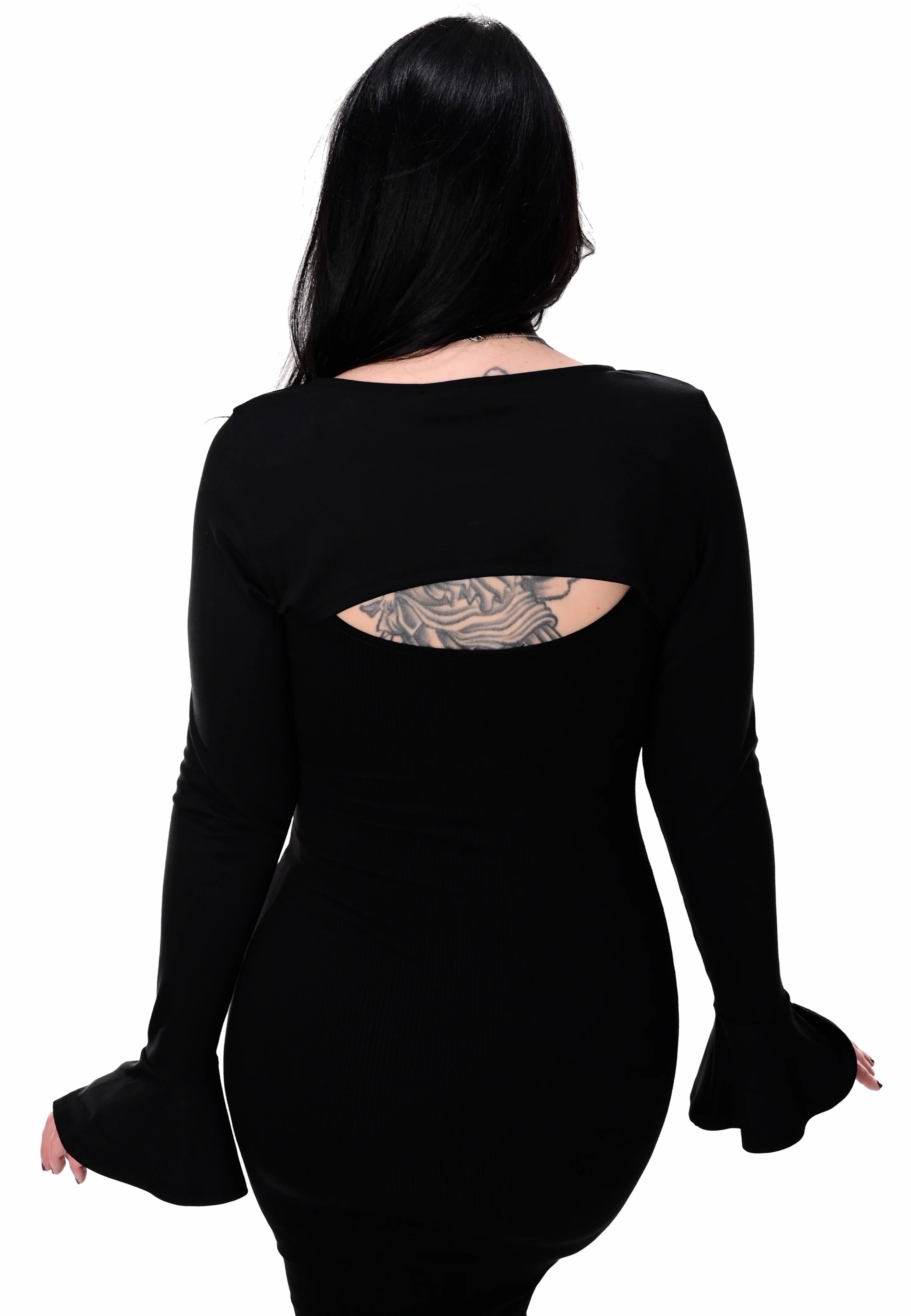 Foxblood - Mini Bell Sleeve Black - Top | Women-Image