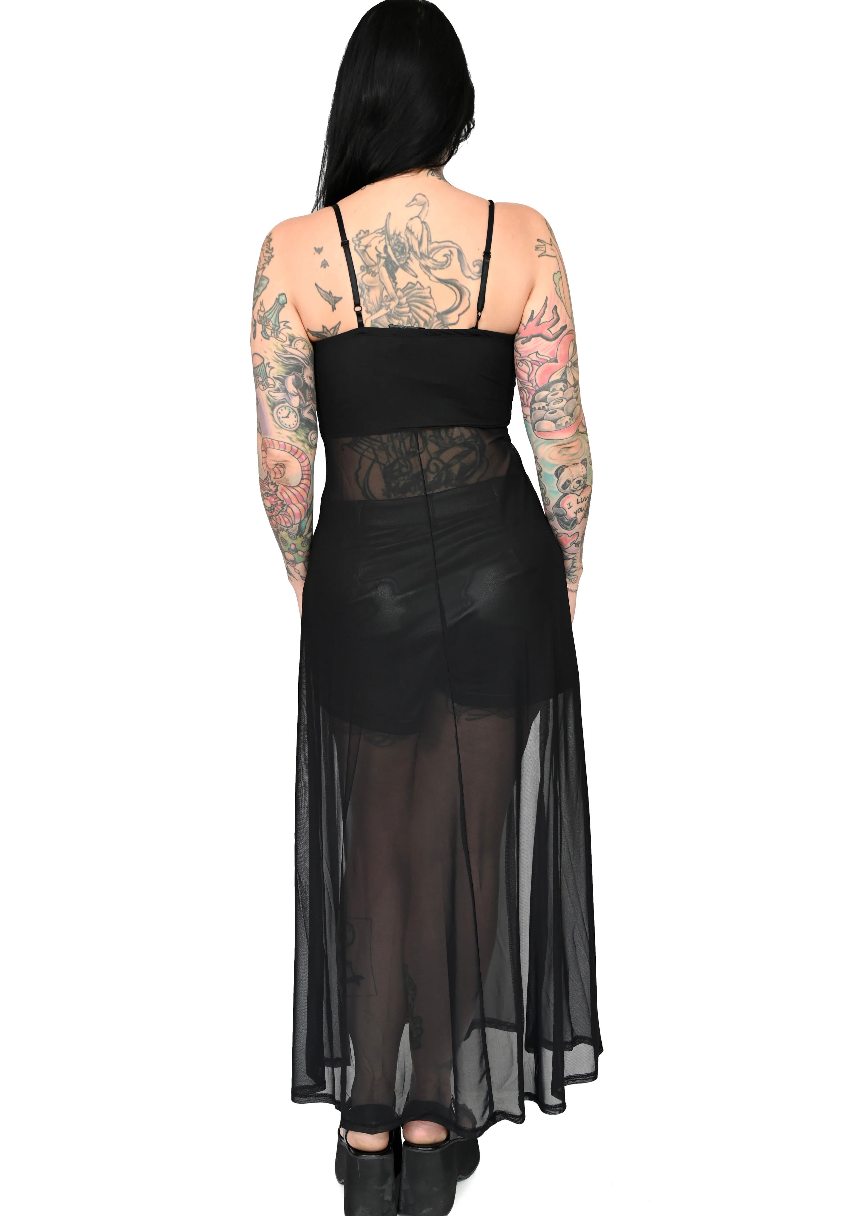 Foxblood - Mesh Noah Maxi Length Black - Top | Women-Image