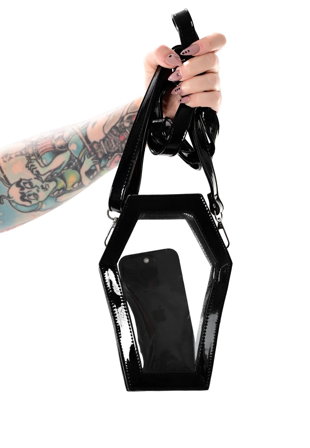 Foxblood - Clear Coffin Crossbody Black - Bag | Neutral-Image