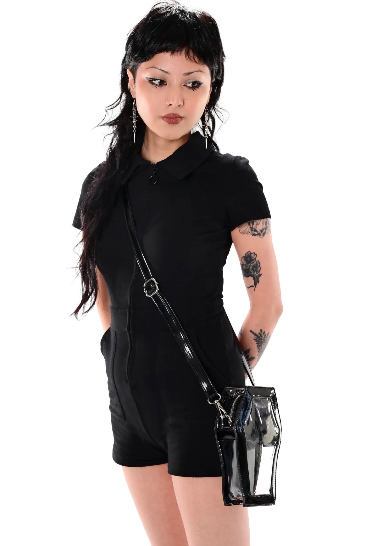 Foxblood - Clear Coffin Crossbody Black - Bag | Neutral-Image