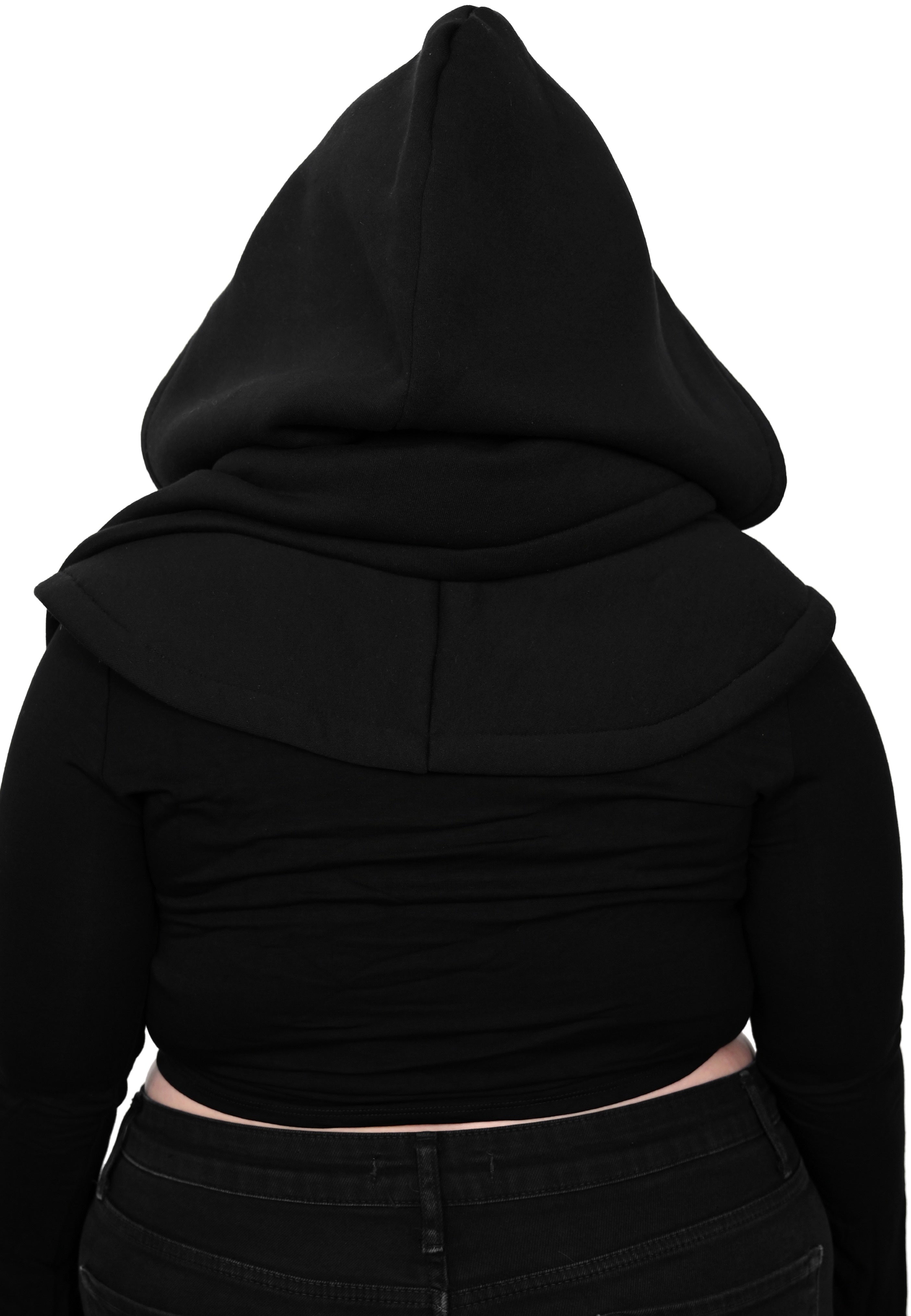 Foxblood - Hooded Wrap Black - Scarf | Neutral-Image