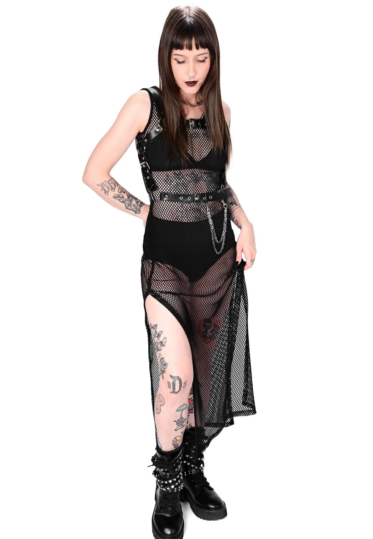 Foxblood - Reversible Fishnet - Dress | Women-Image