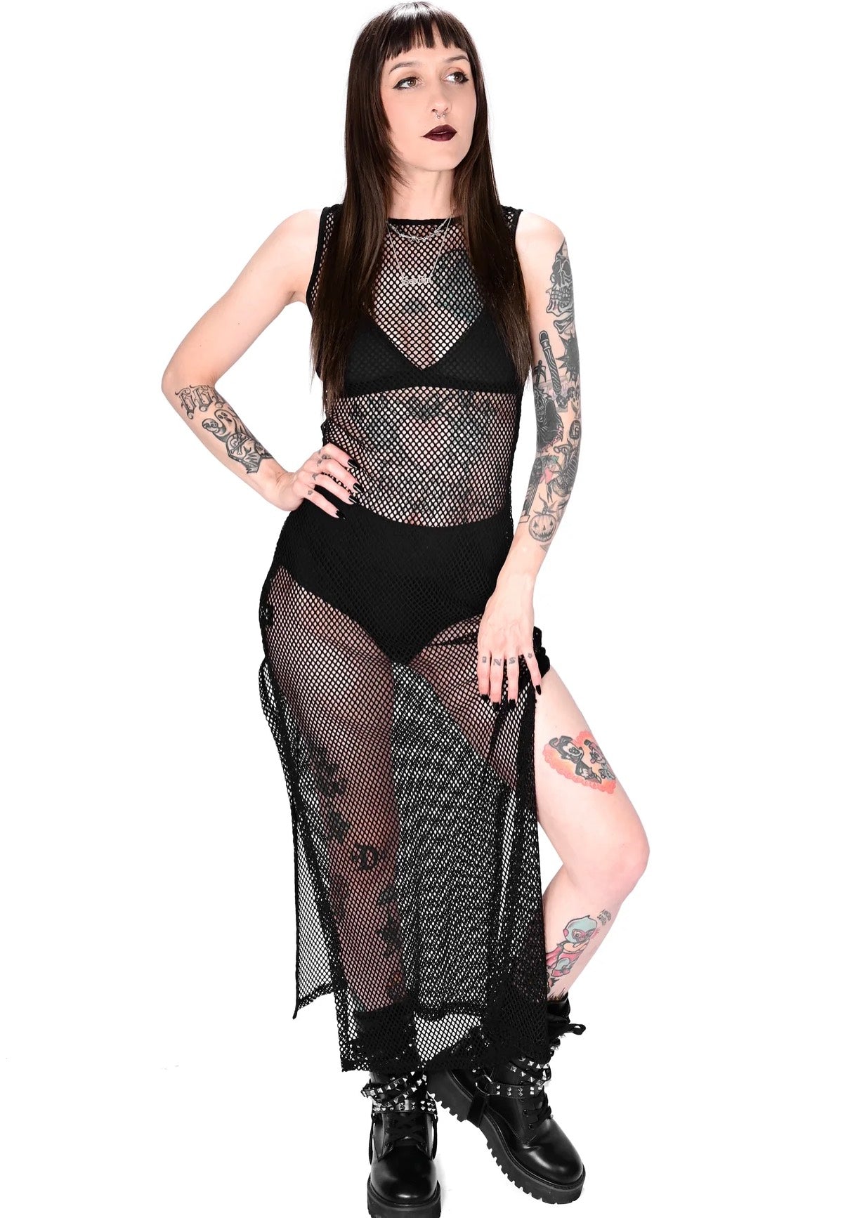 Foxblood - Reversible Fishnet - Dress | Women-Image