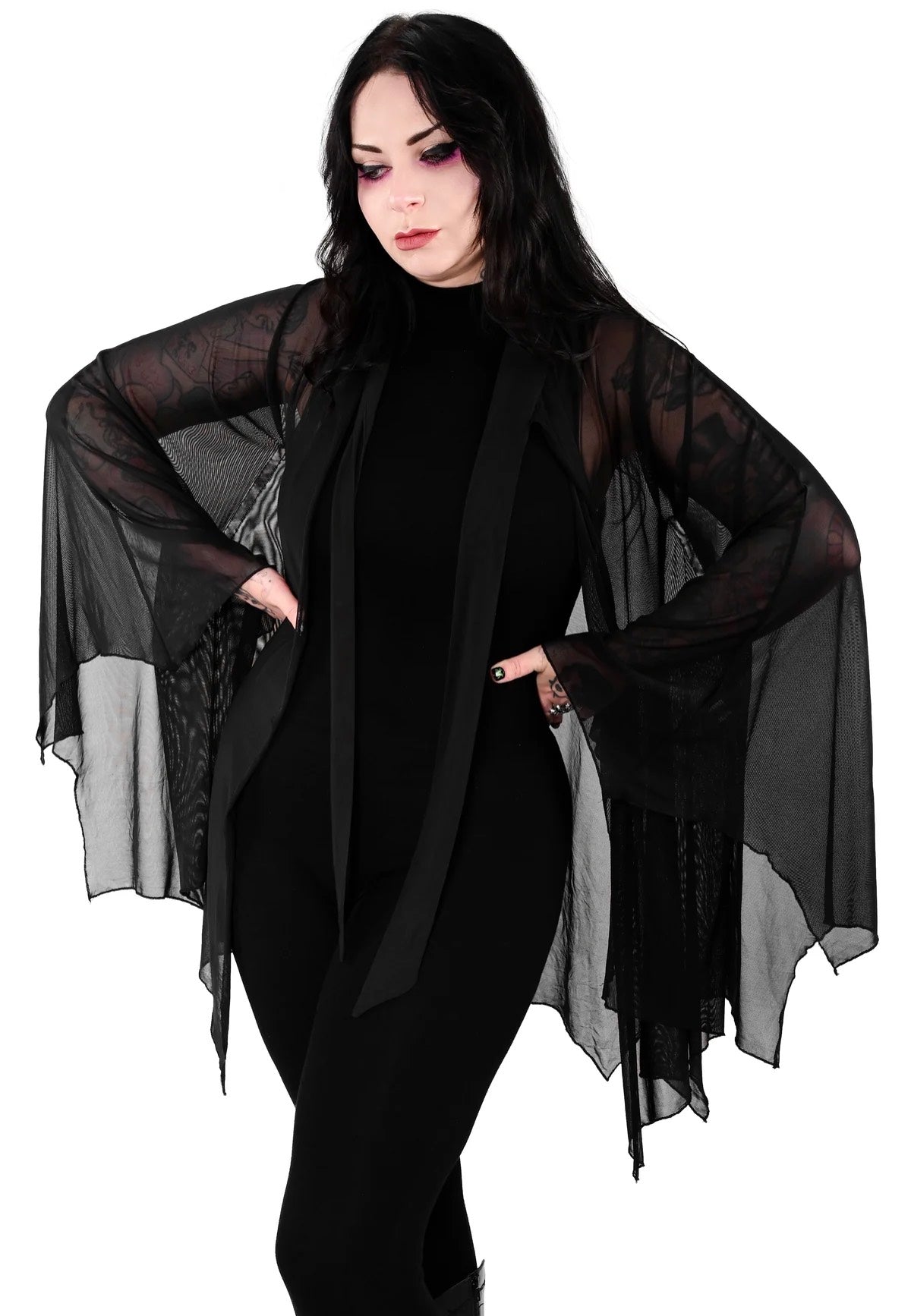 Foxblood - Nocturnal Black - Cloak | Women-Image