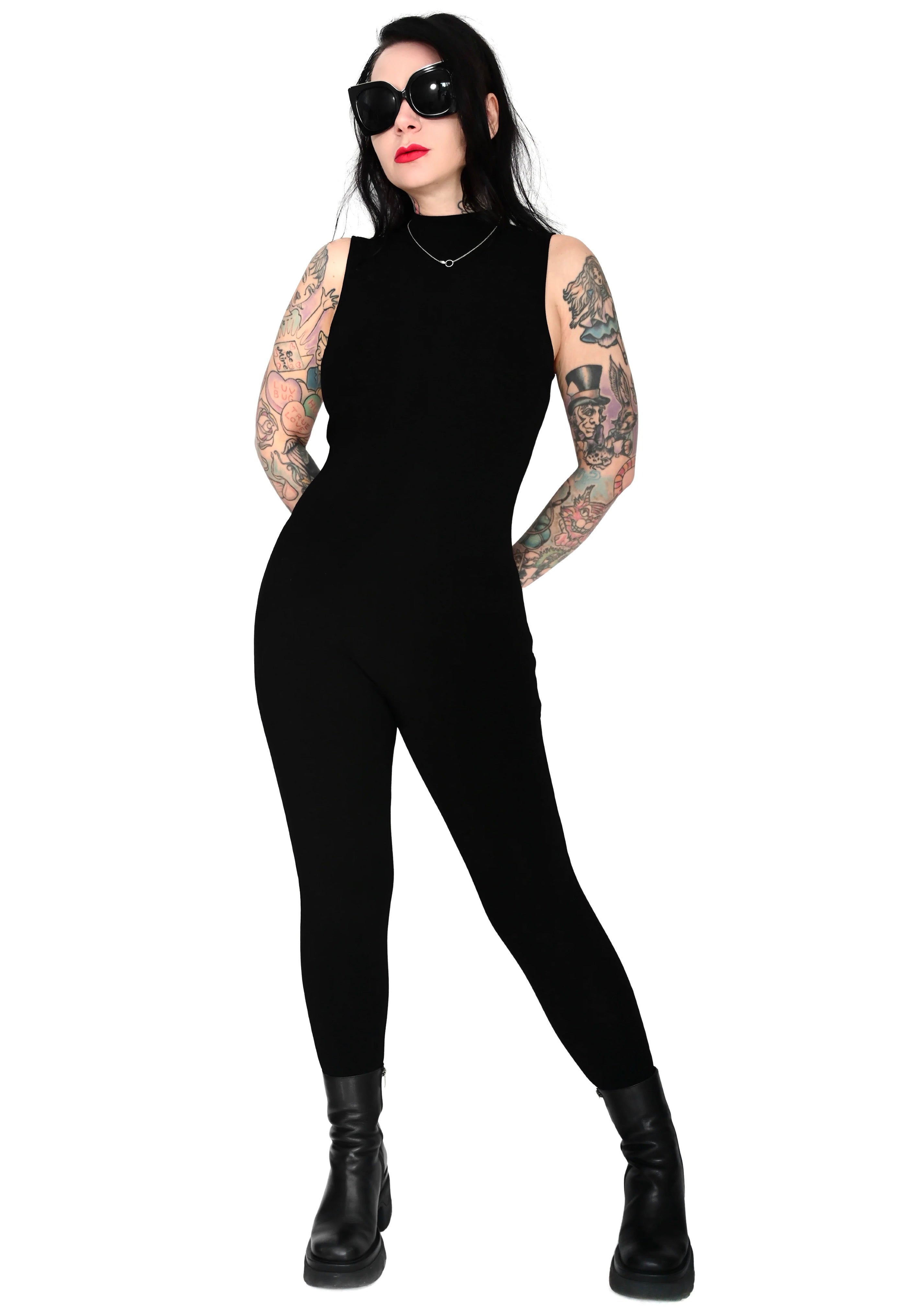 Foxblood - Signature High Neck Black - Jumpsuit | Women-Image