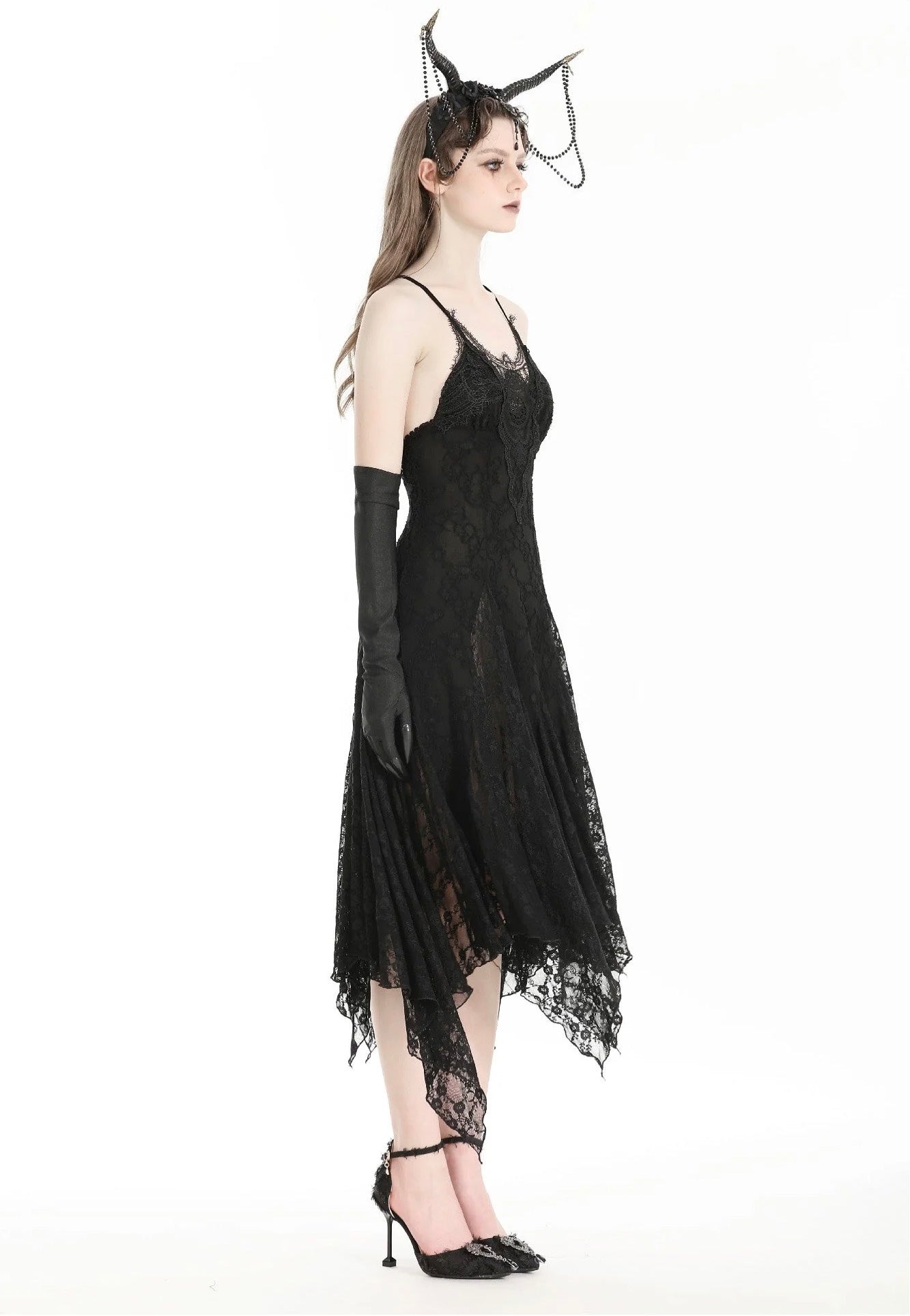 Dark In Love - Gothic Ghostly Mysterious Black - Dress | Women-Image