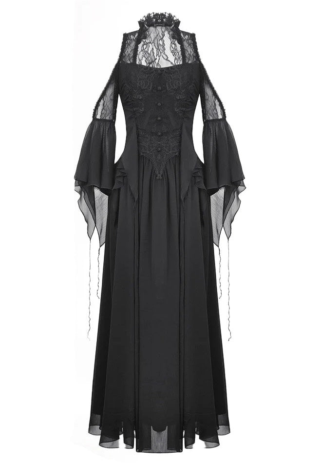 Dark In Love - Halloween Witch Off Shoulder Black - Dress | Women-Image