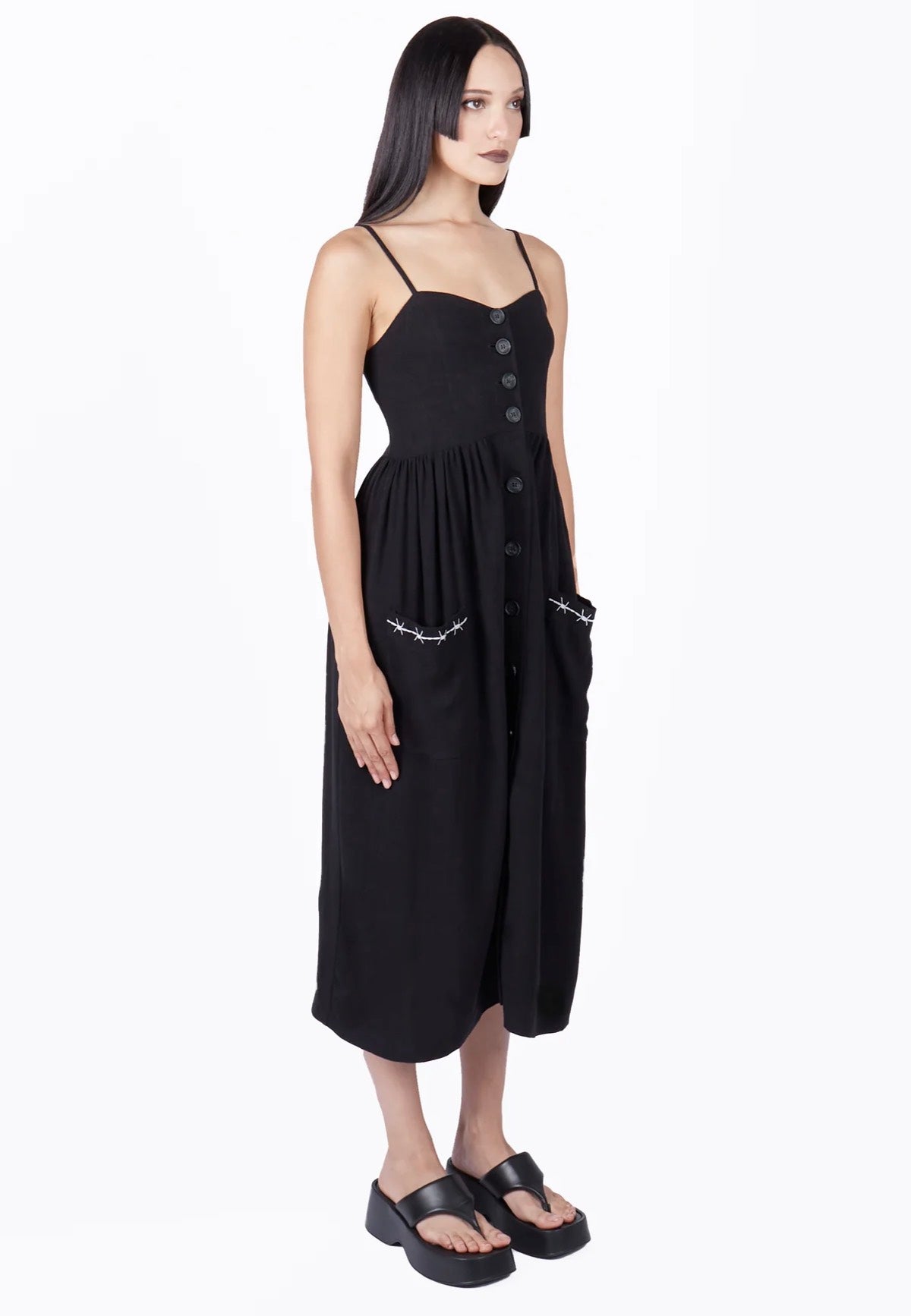 Mary Wyatt - Ebony Button Down - Dress | Women-Image