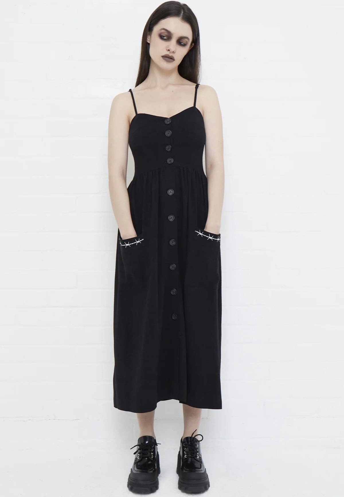 Mary Wyatt - Ebony Button Down - Dress | Women-Image