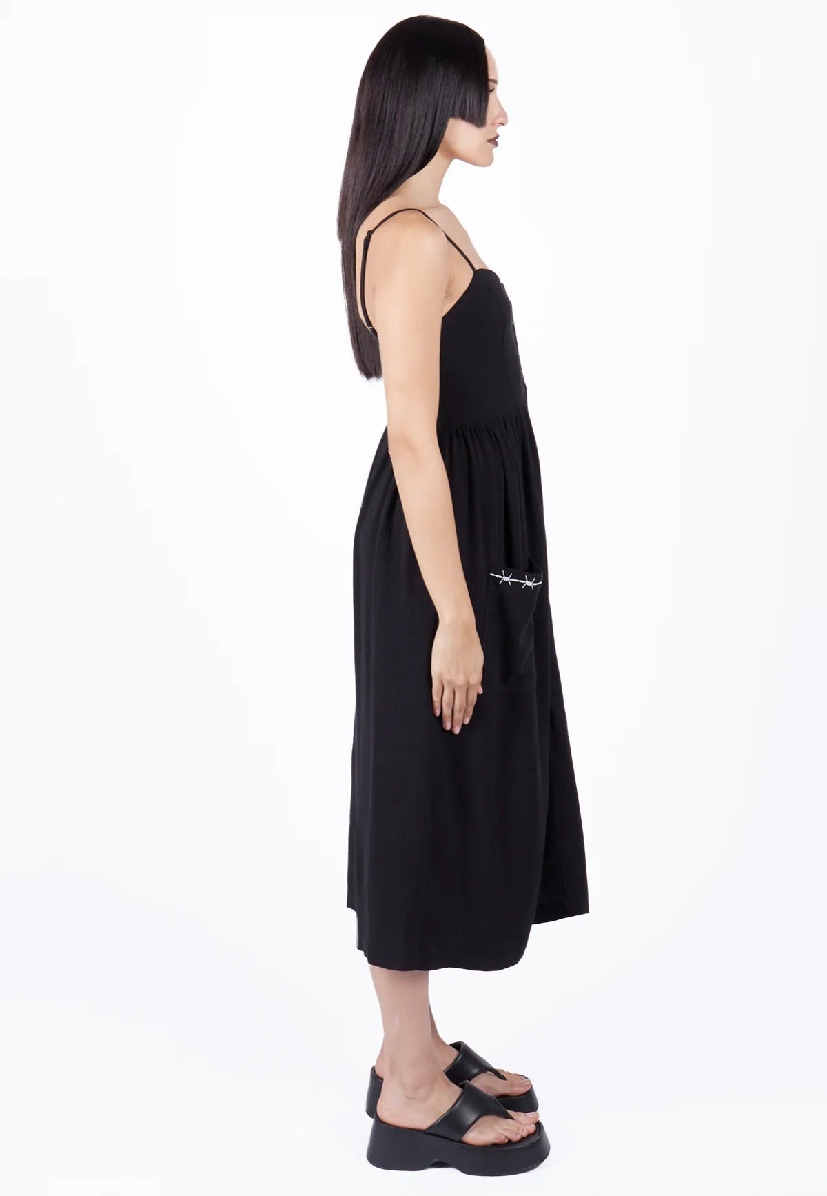 Mary Wyatt - Ebony Button Down - Dress | Women-Image