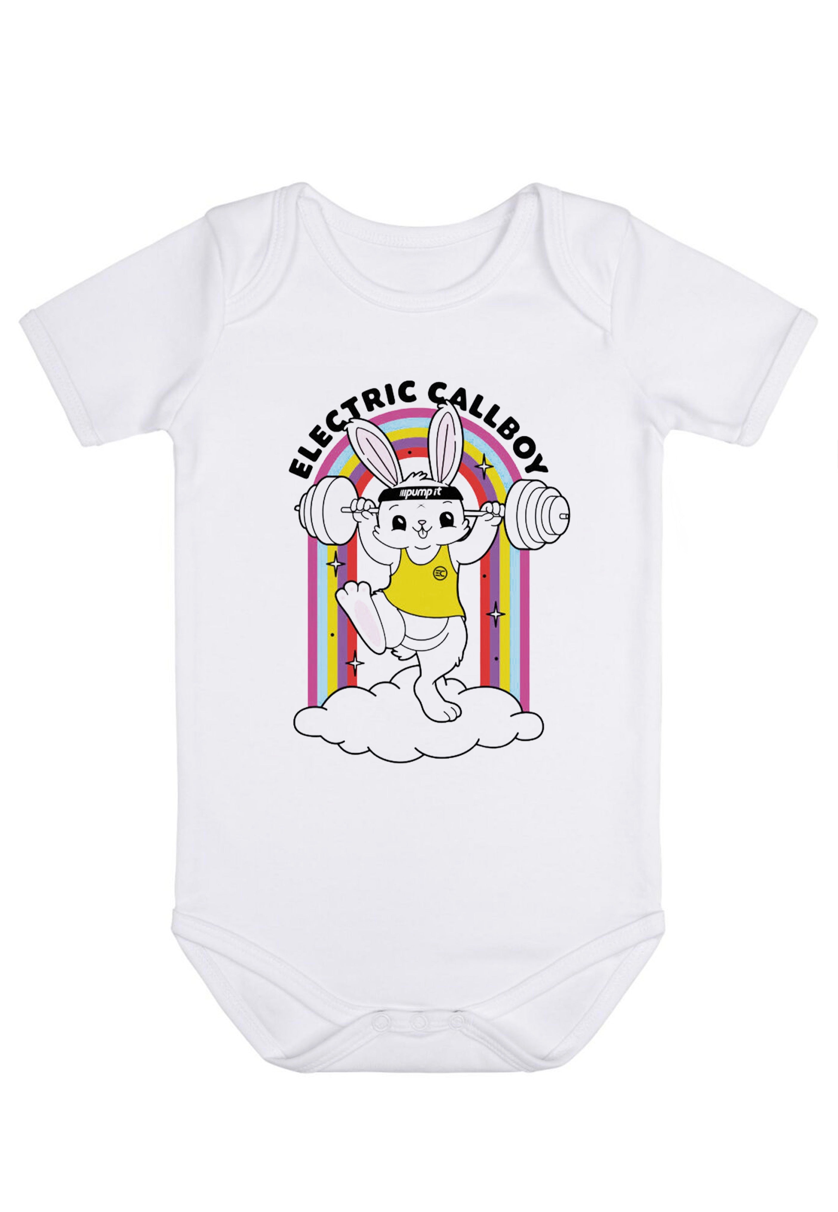 Electric Callboy - Pump It Bunny White Babygrow - Bodysuit | Men-Image