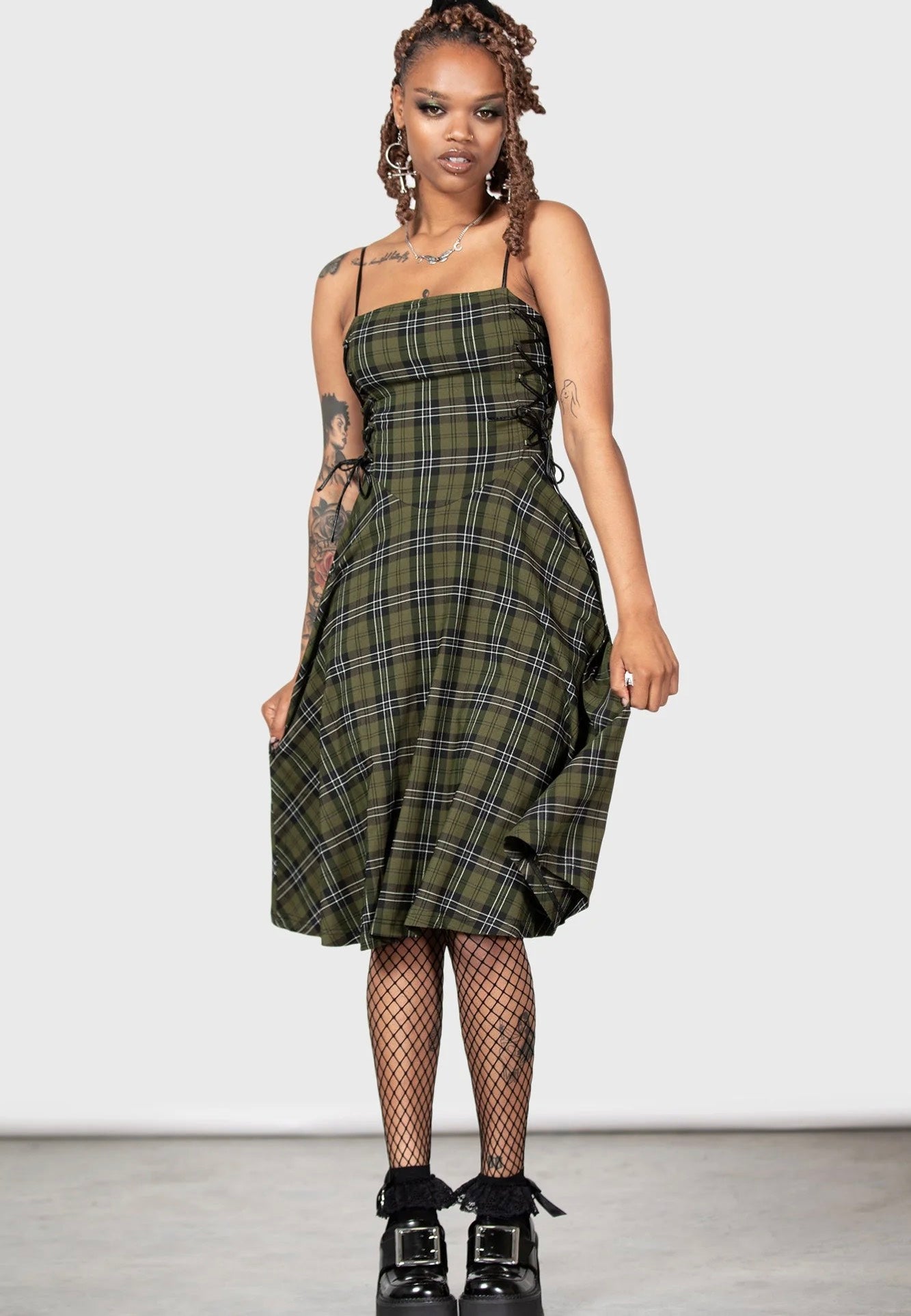 Killstar - Elyswyth Strapless Green - Dress | Women-Image