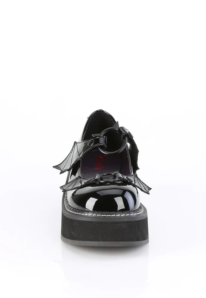 DemoniaCult - Emily 23 Black Pat - Girl Shoes | Women-Image