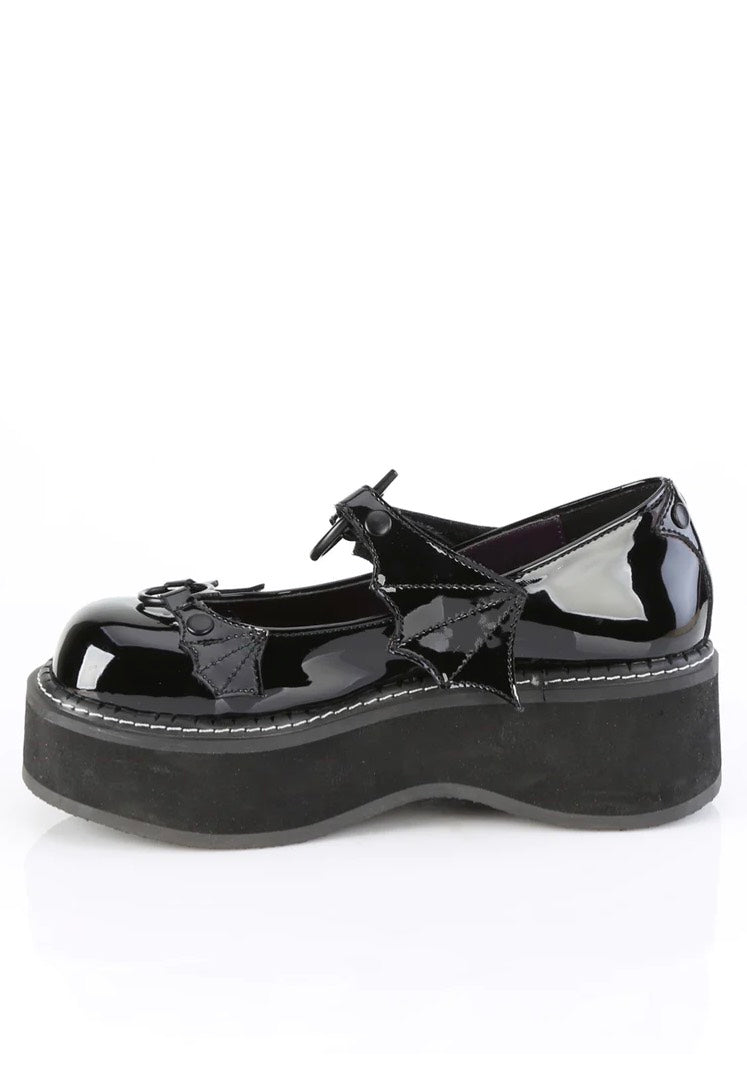 DemoniaCult - Emily 23 Black Pat - Girl Shoes | Women-Image