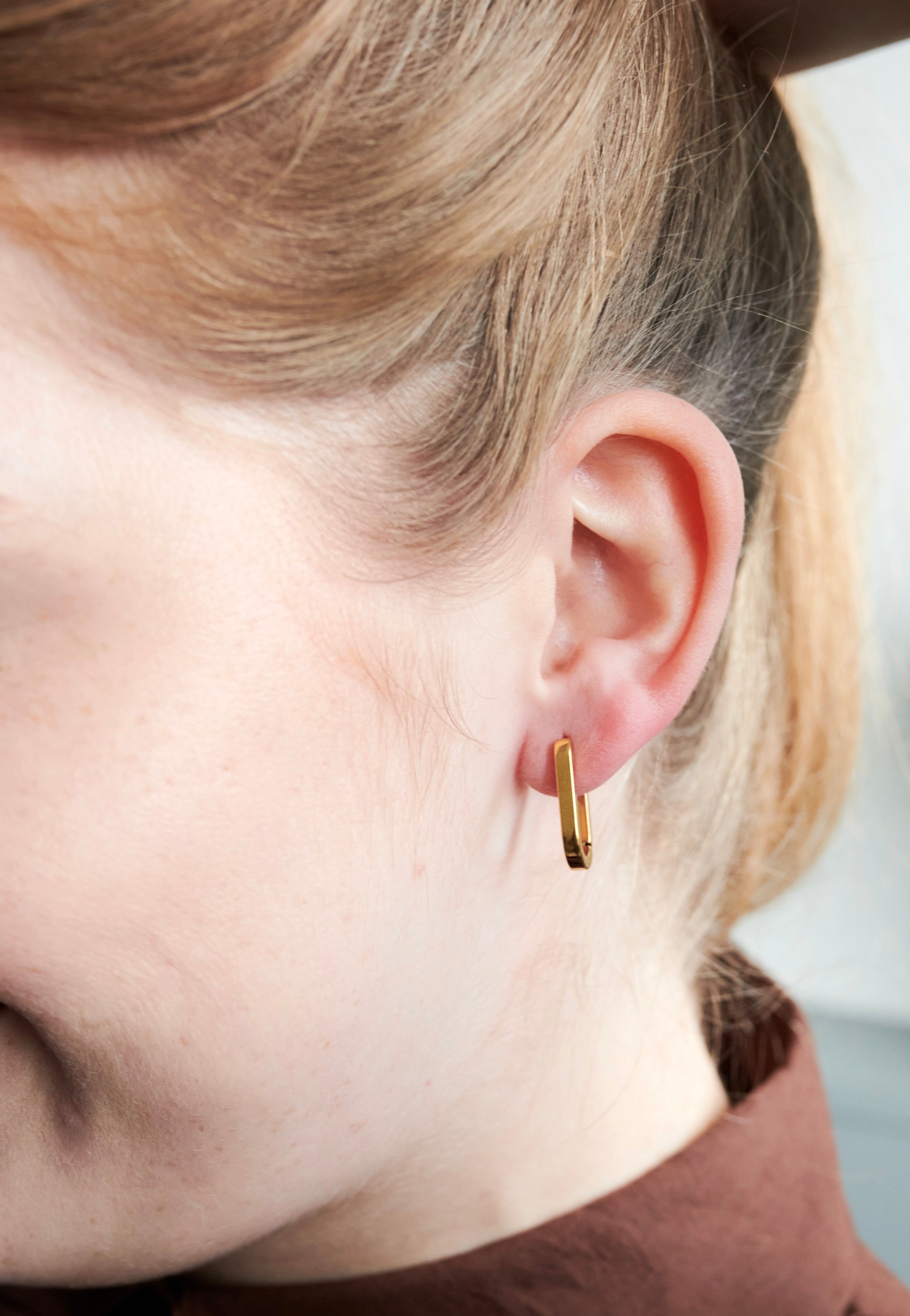 Wildcat - Oval Basic Gold - Earrings | Neutral-Image