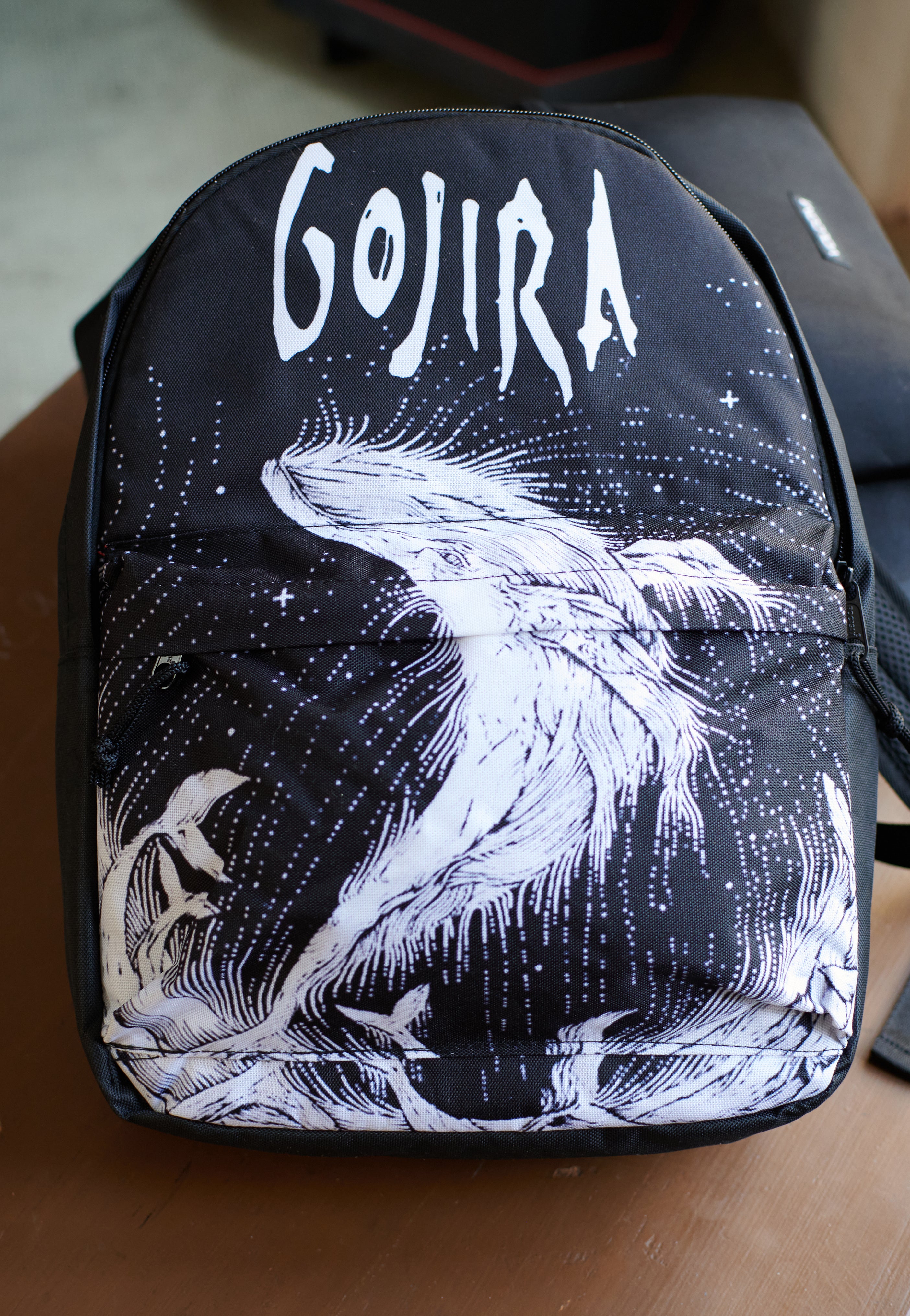 Gojira - Woodblock Whale - Backpack | Neutral-Image