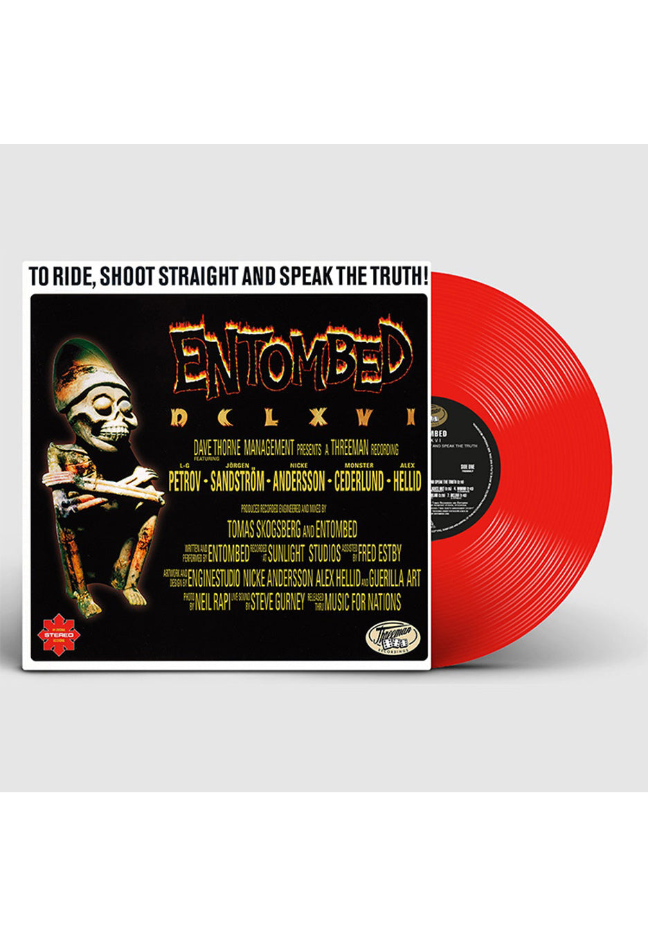 Entombed - Dclxvi To Ride  Shoot Straight And Speak The Truth Red - Colored Vinyl | Neutral-Image